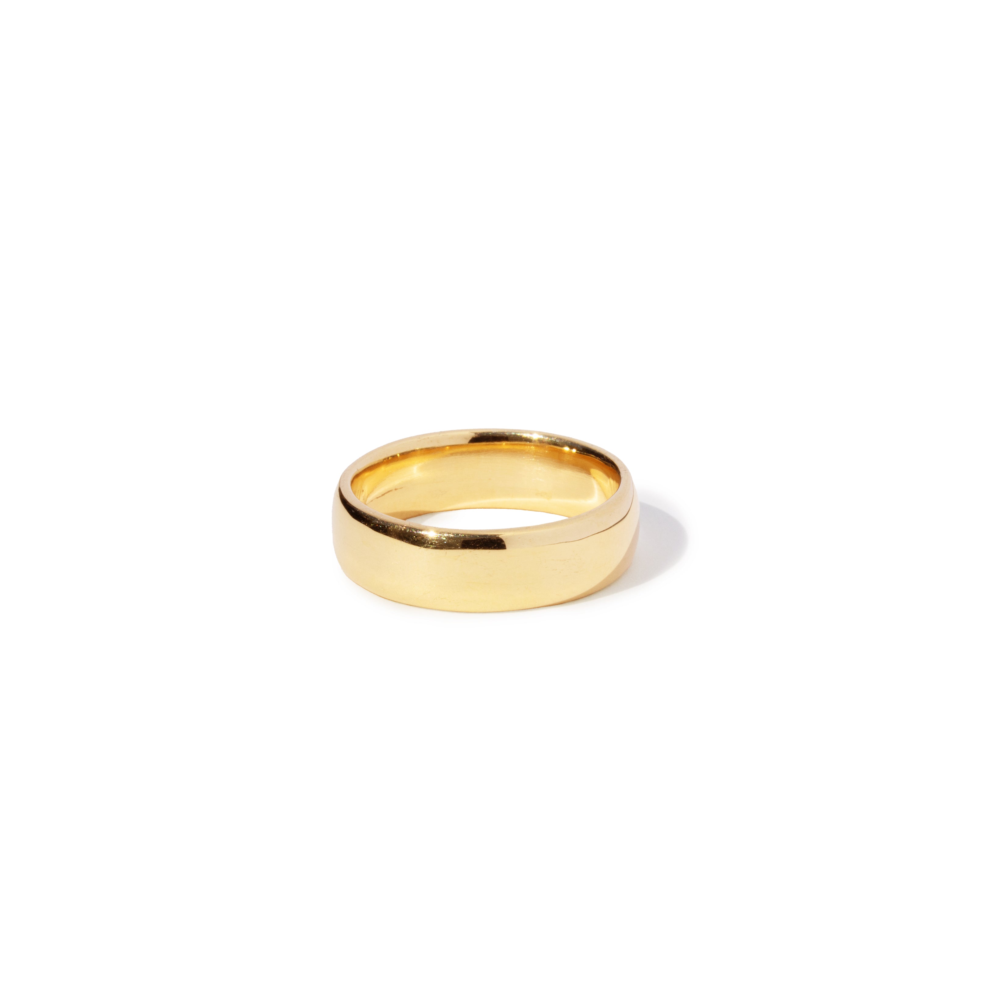9ct Gold Gents Half Round Band
