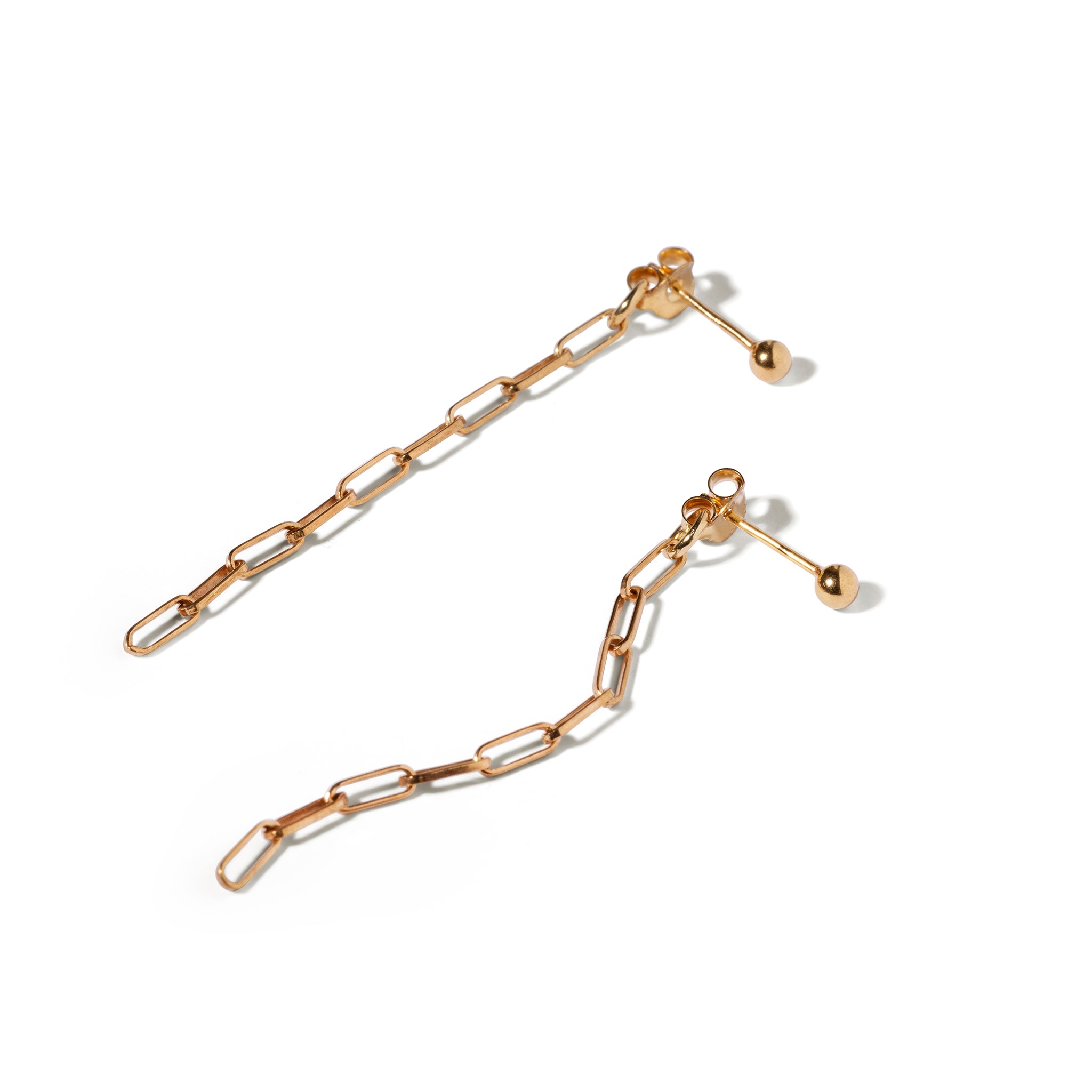 Paperclip Interchangeable Chain Earrings