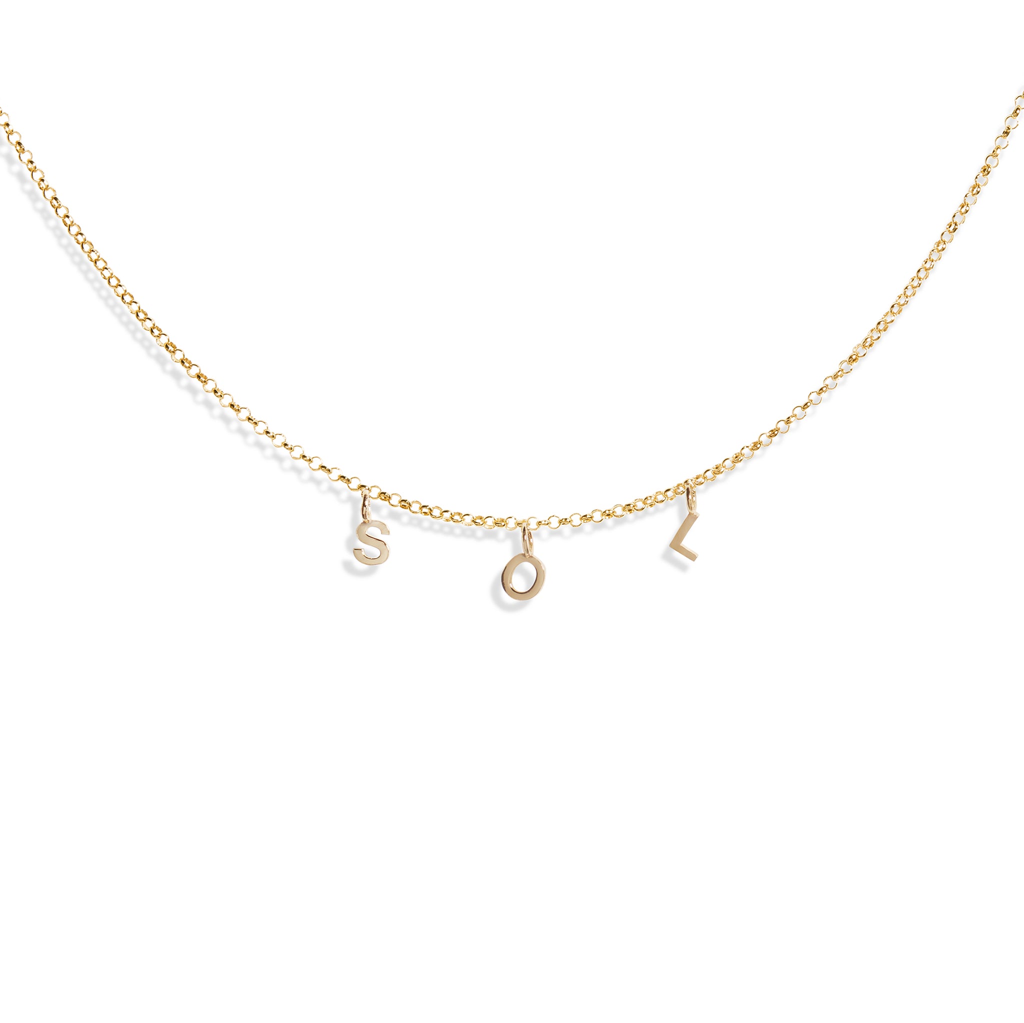 Multiple Initial Necklace
