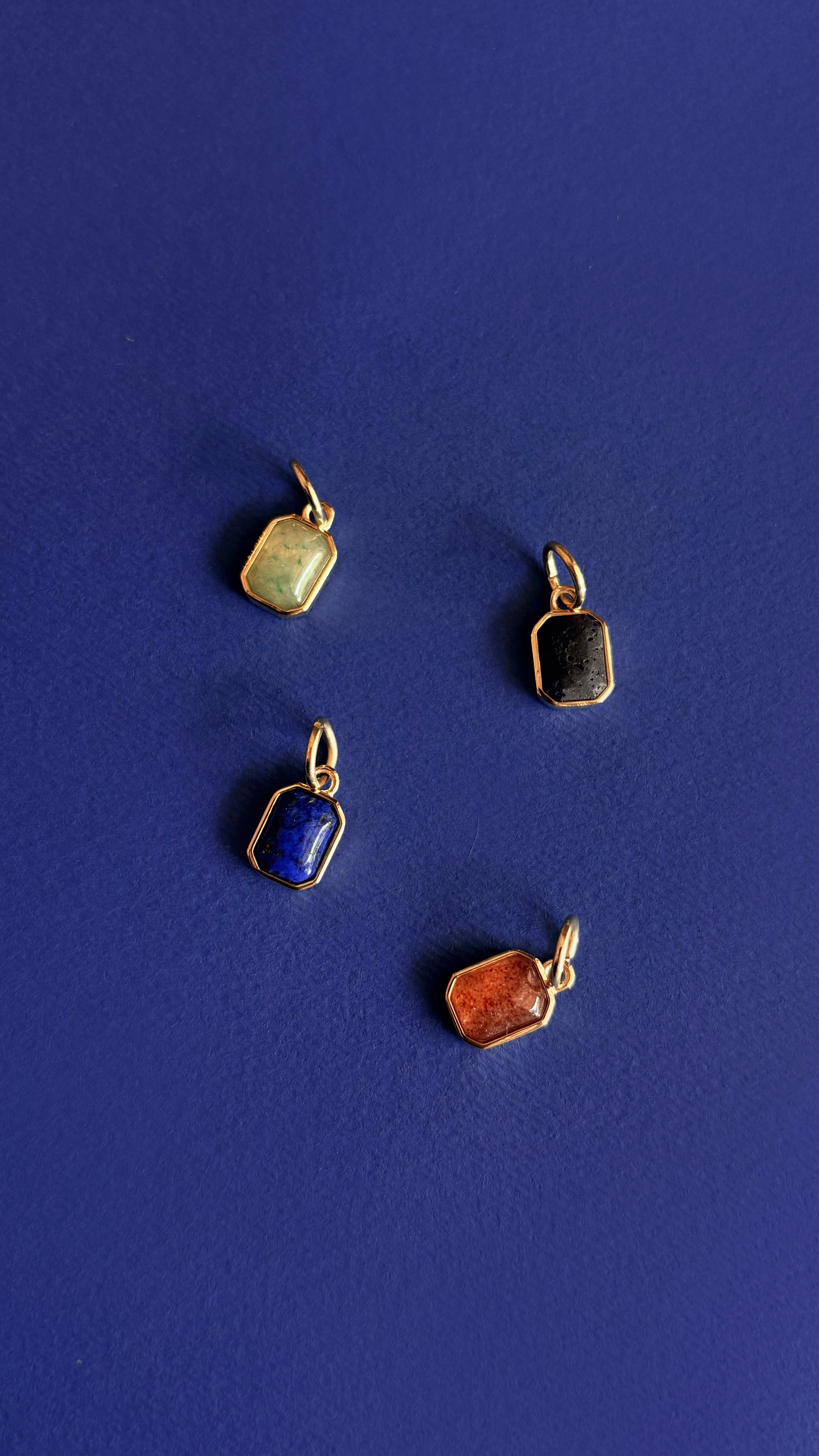 Ice Quartz Bezel set charm