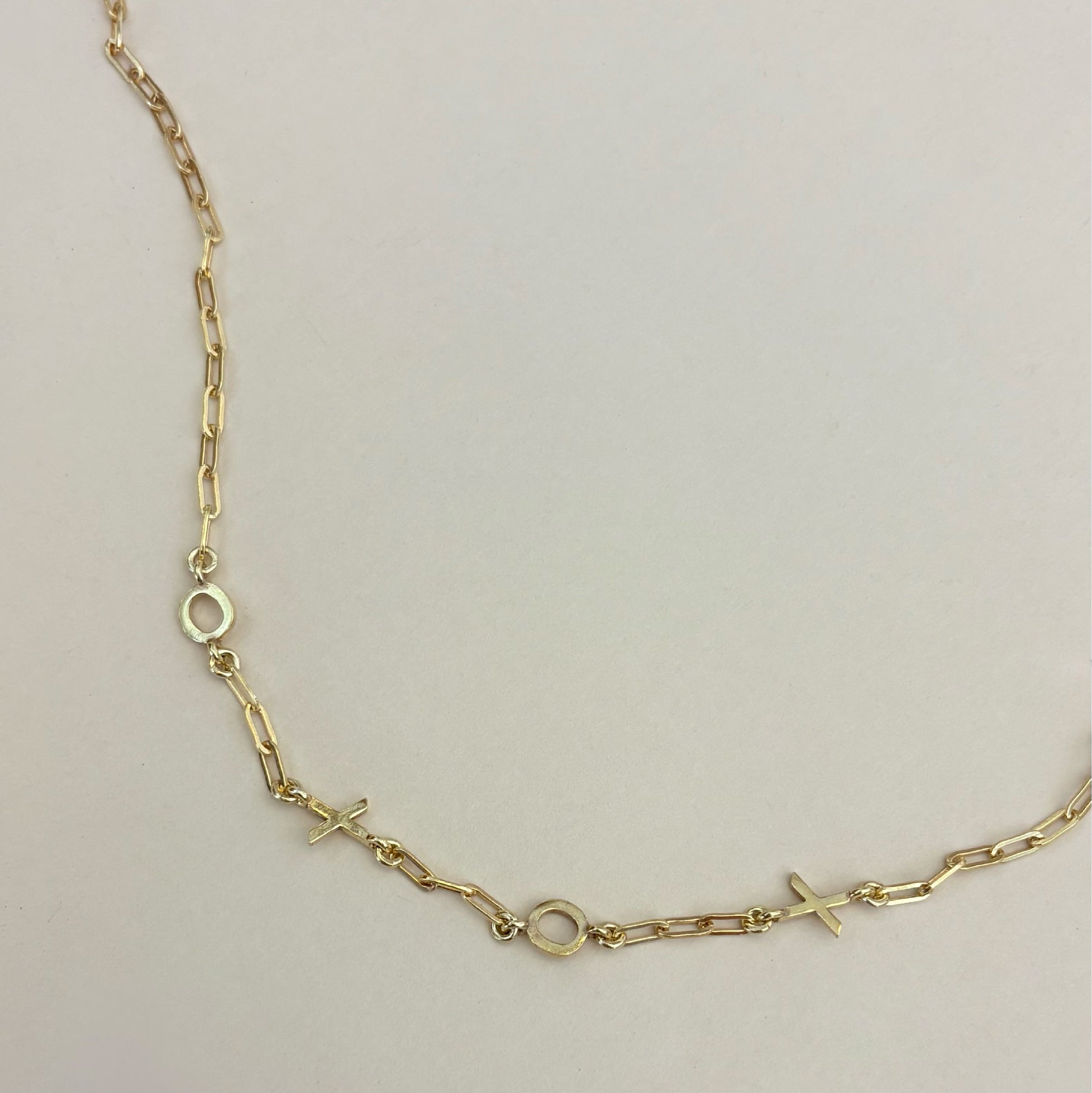 Paperclip Initial Necklace