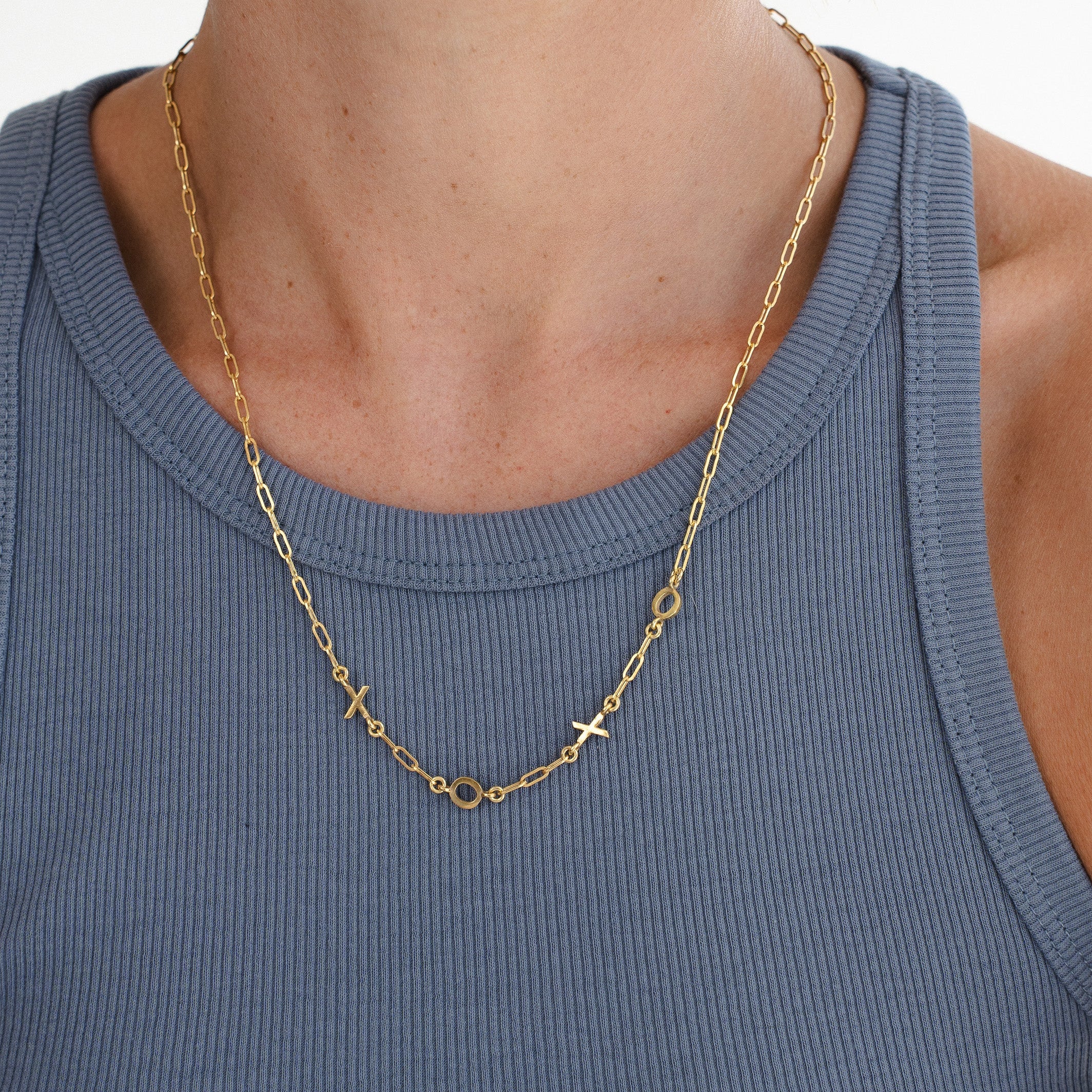 Paperclip Initial Necklace