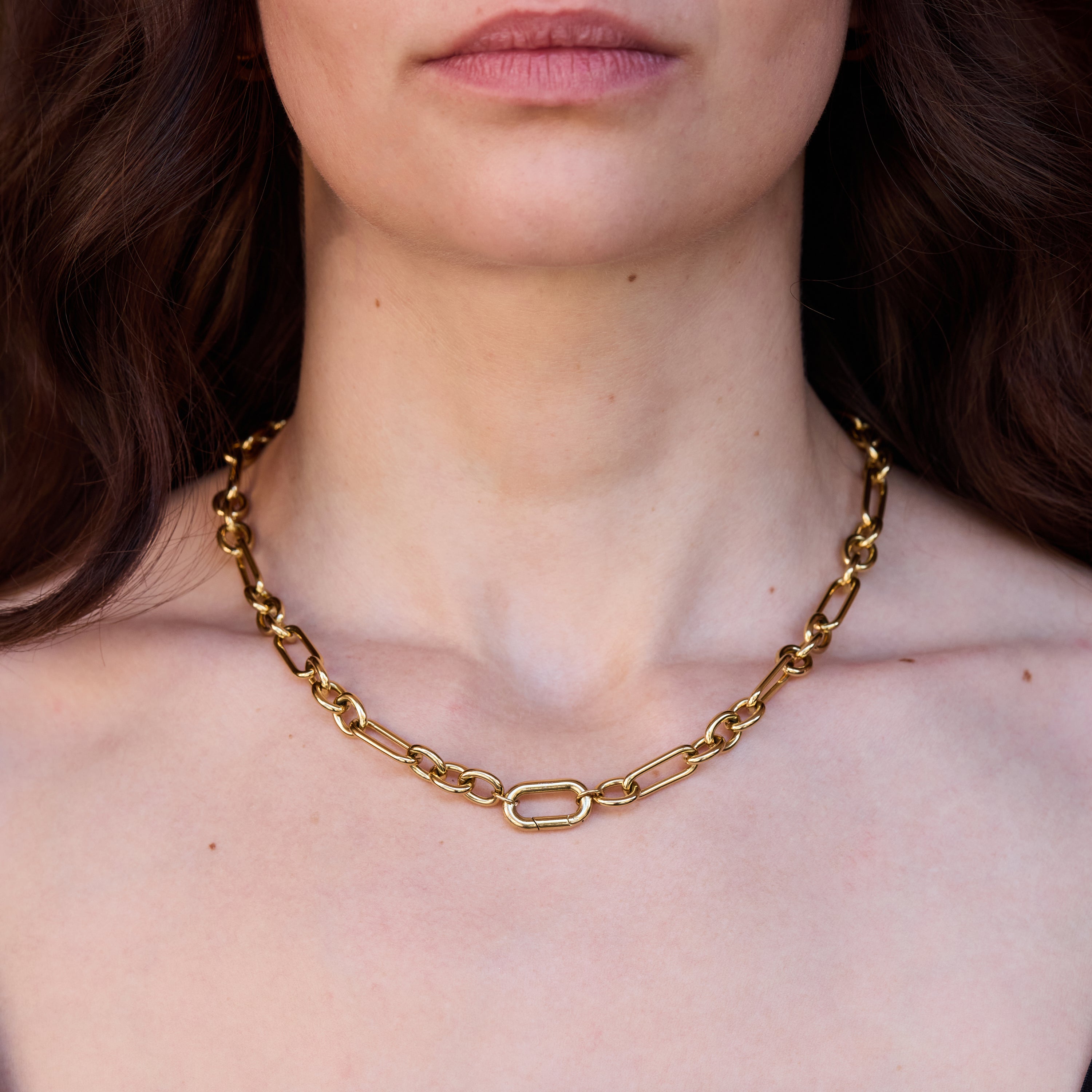 Bold Duo Link Necklace