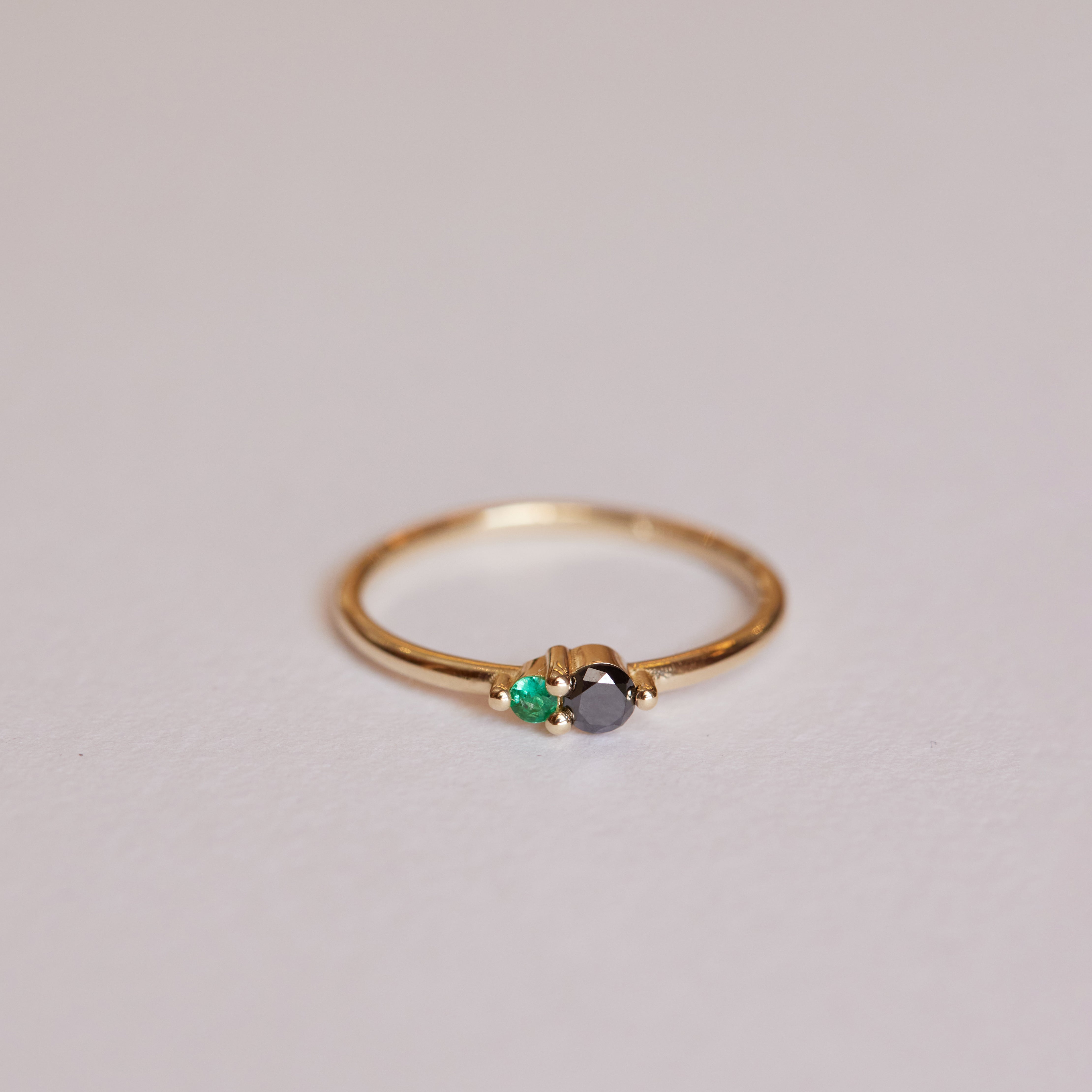 9ct Gold Duet Ring