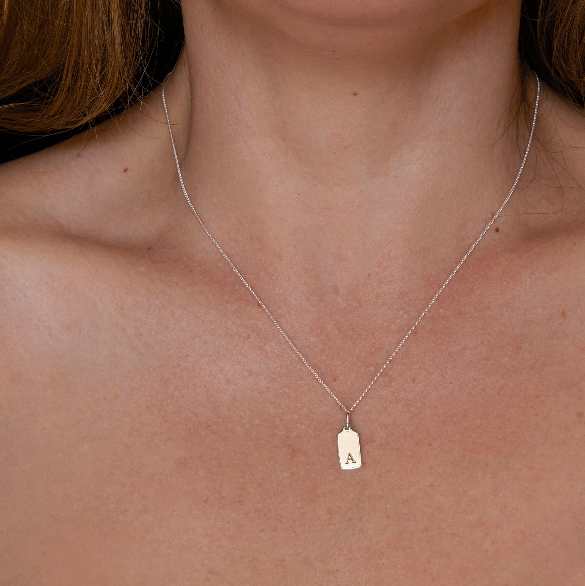 Initial Tag Necklace