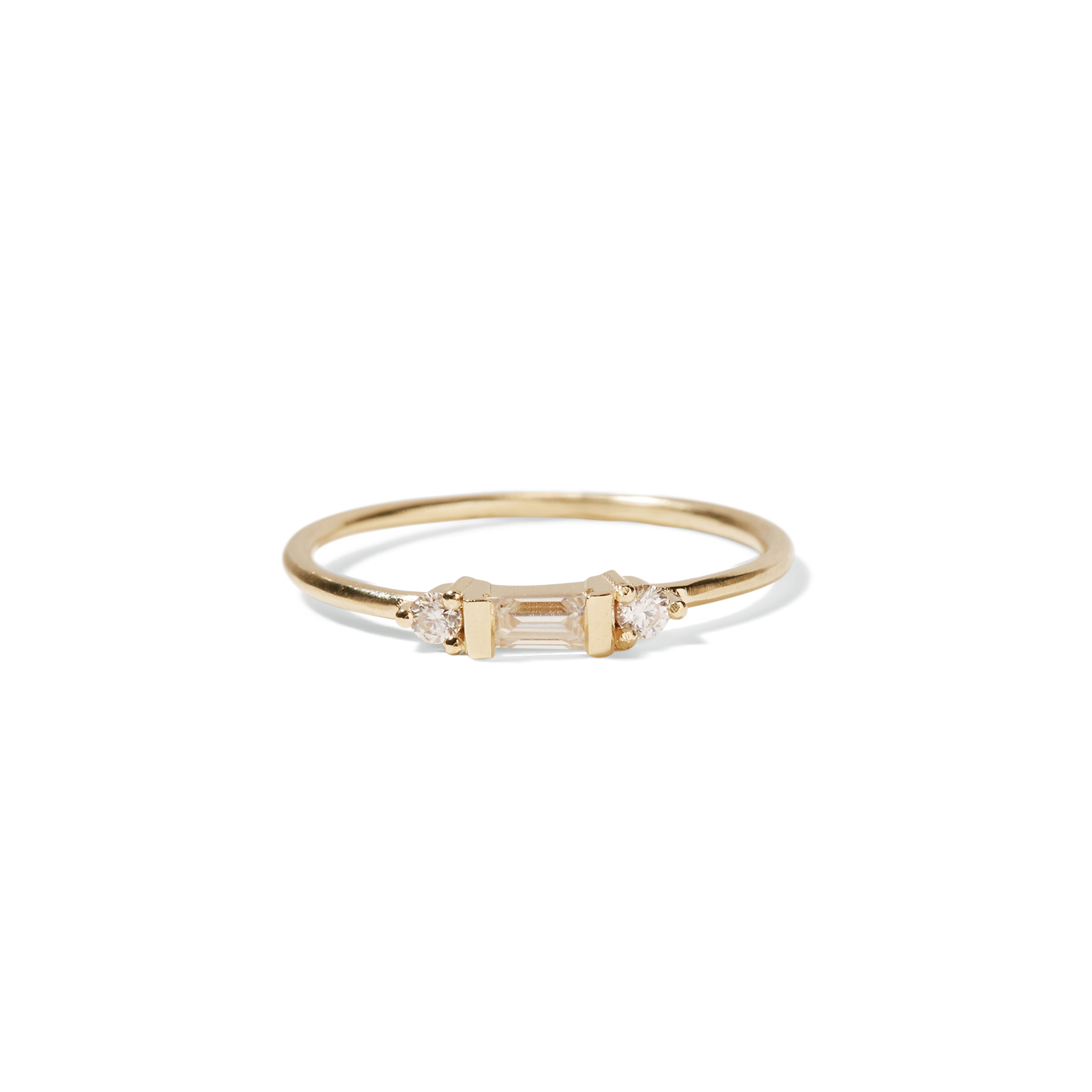 9ct Gold Baguette Trilogy