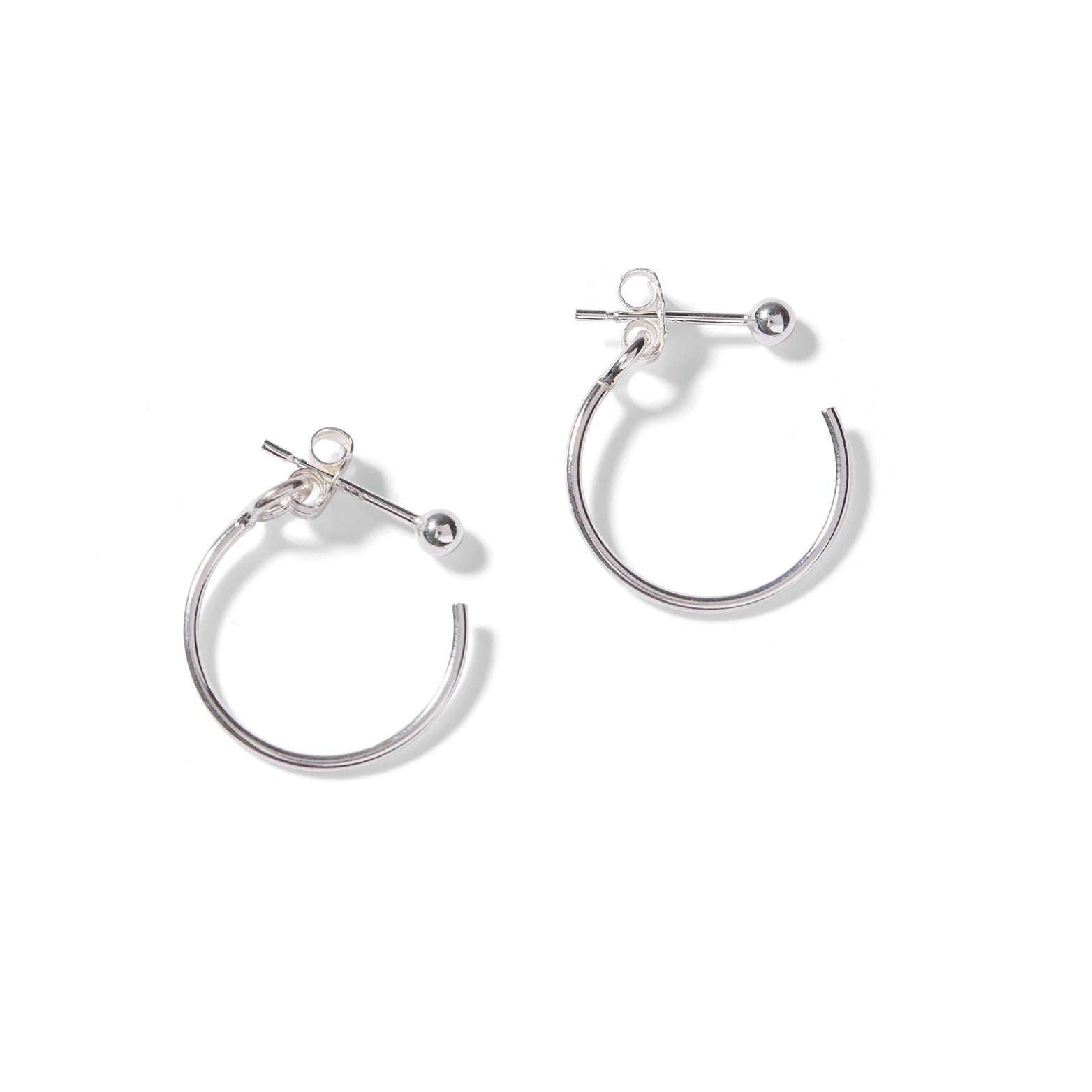 Backward Hoop Earrings