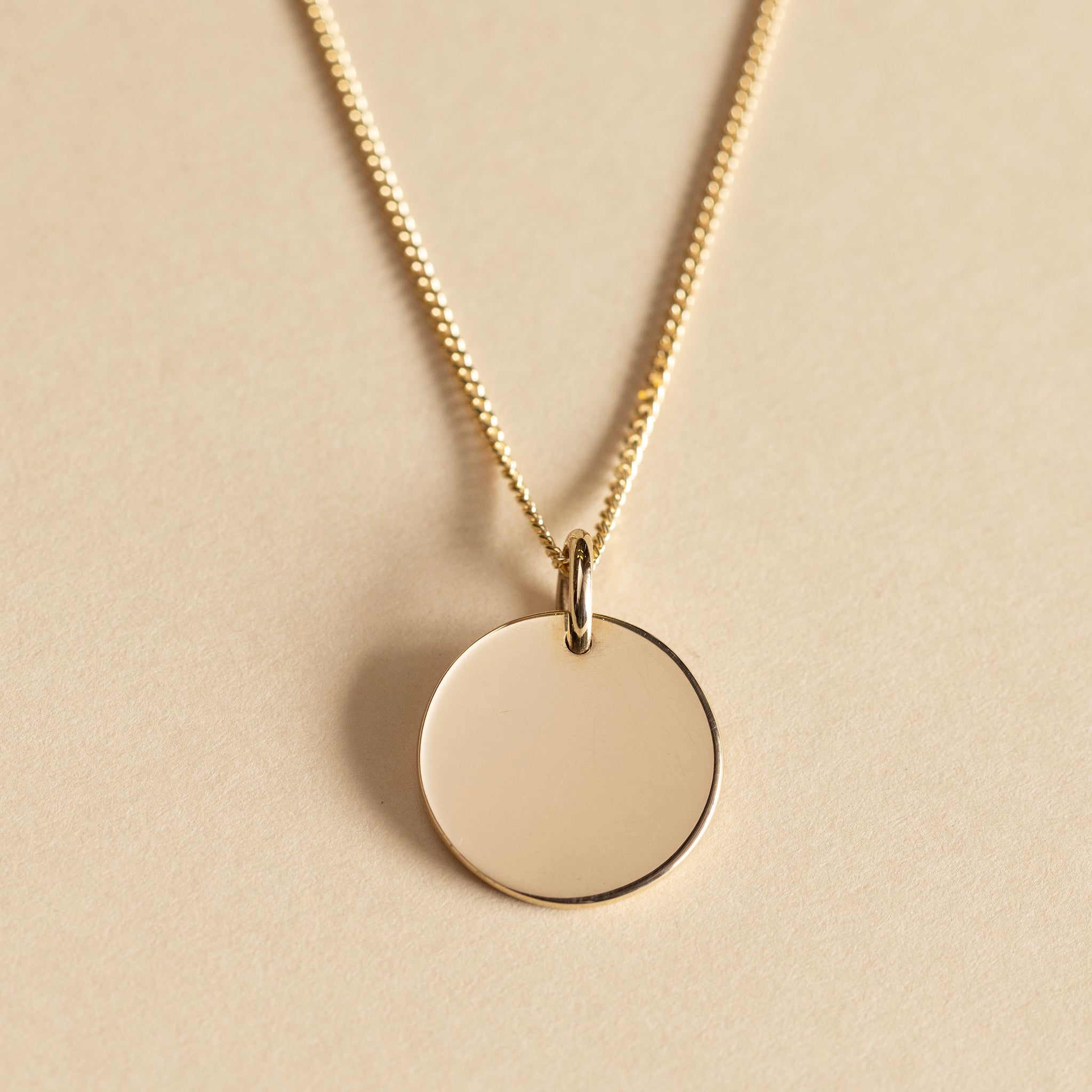 9ct Solid Yellow Gold Medallion Pendant