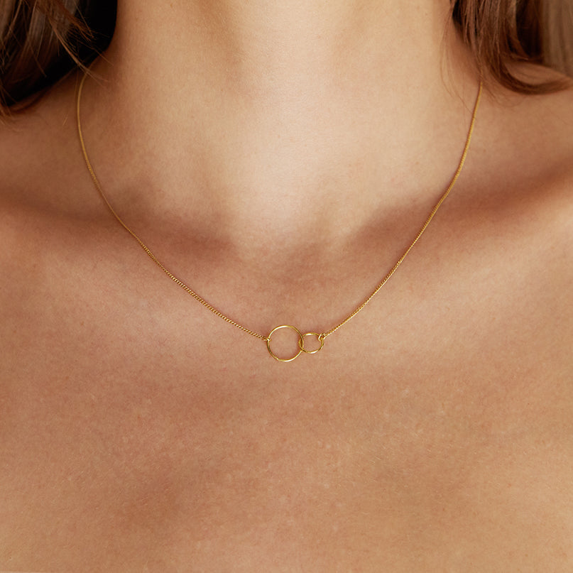 Linked Circle Necklace