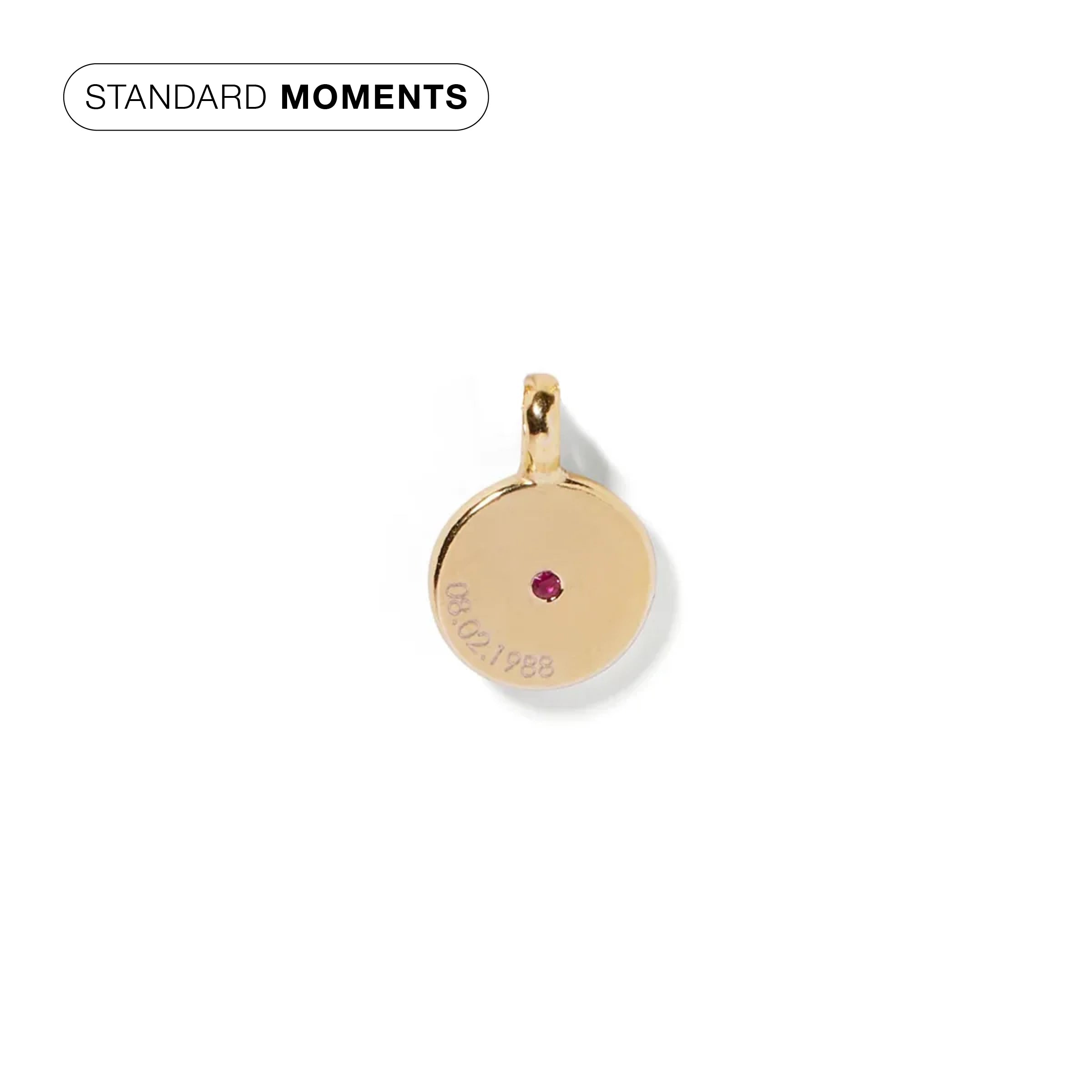 standard moments pendant - yellow gold vermeil