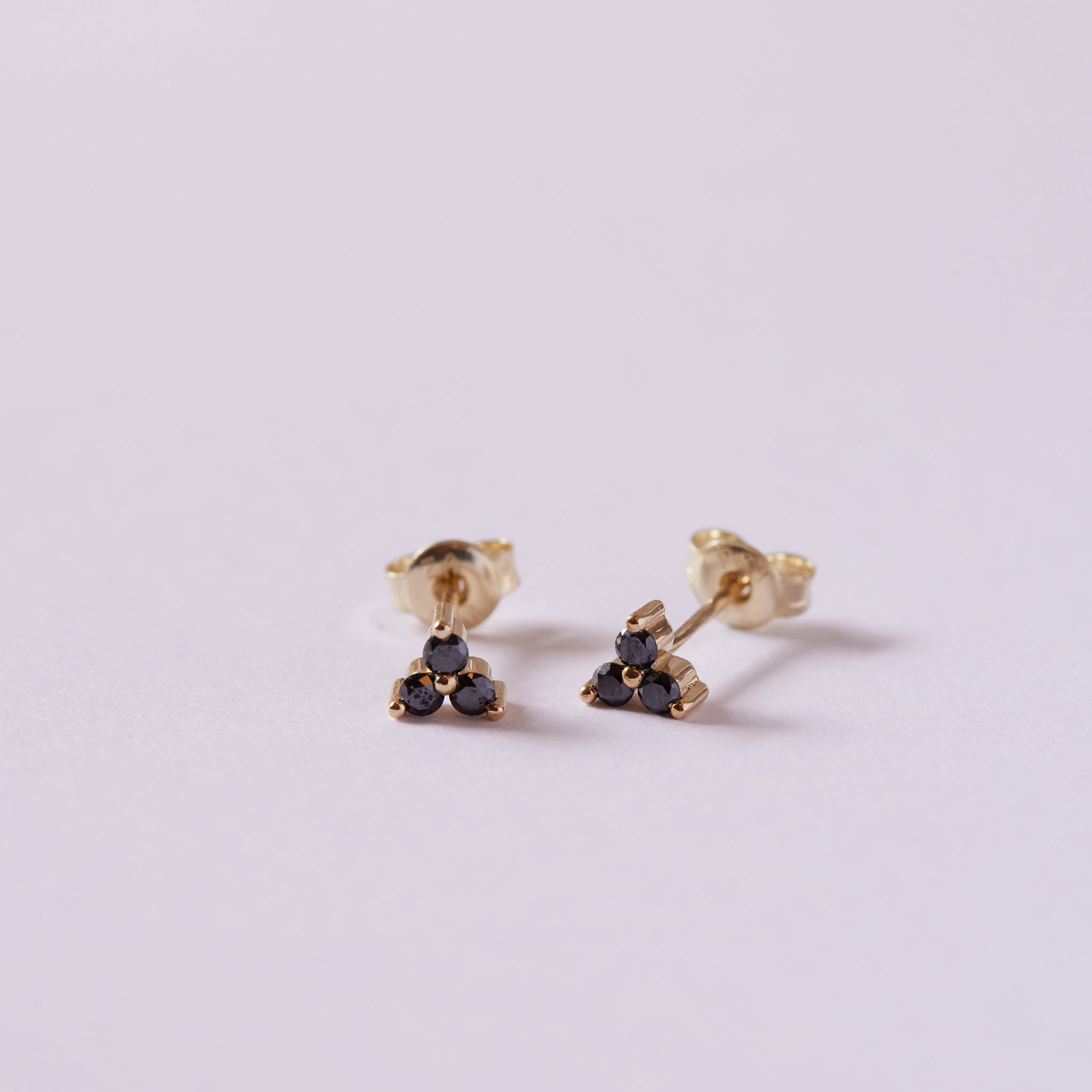 9ct diamond cluster studs