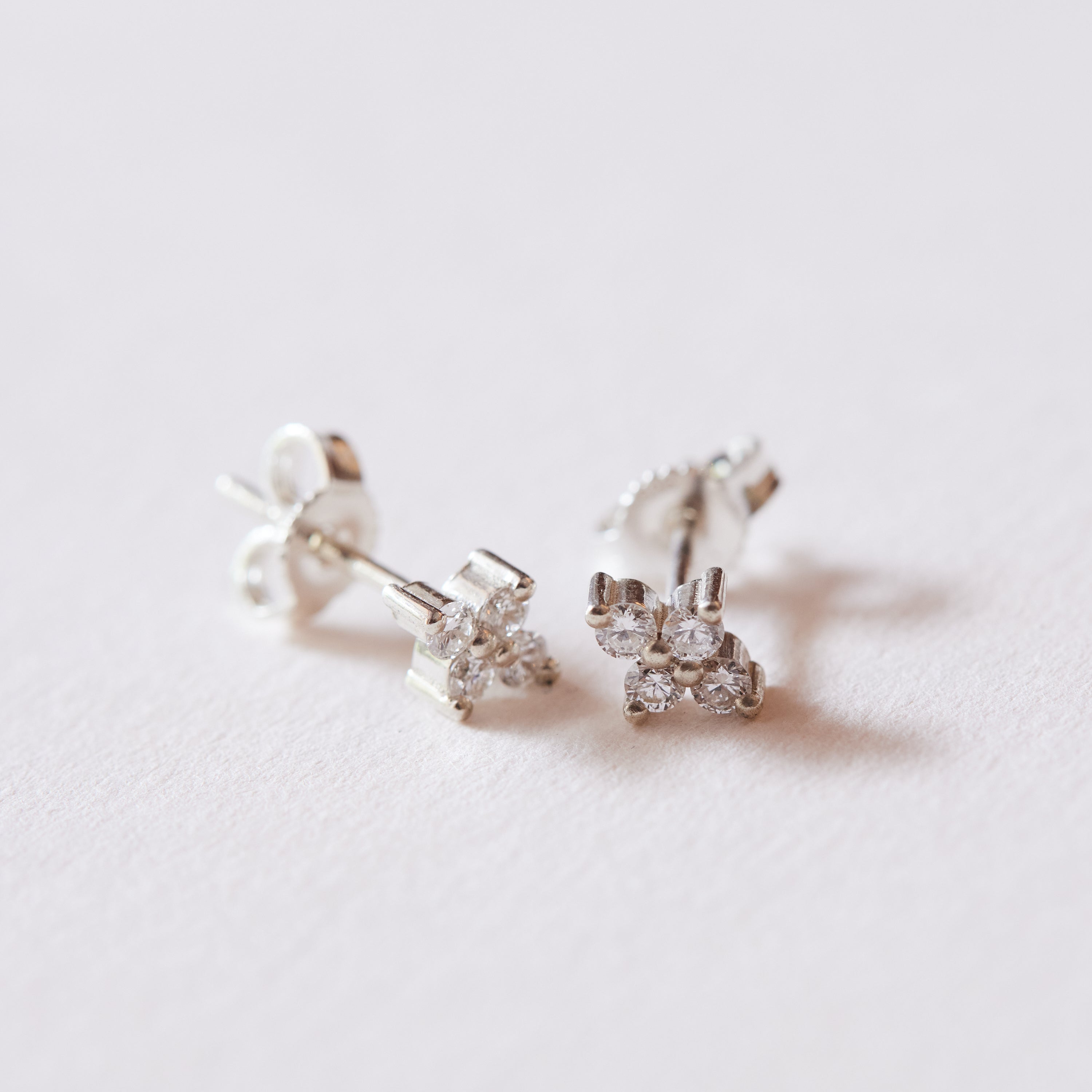 Silver Quattro Studs