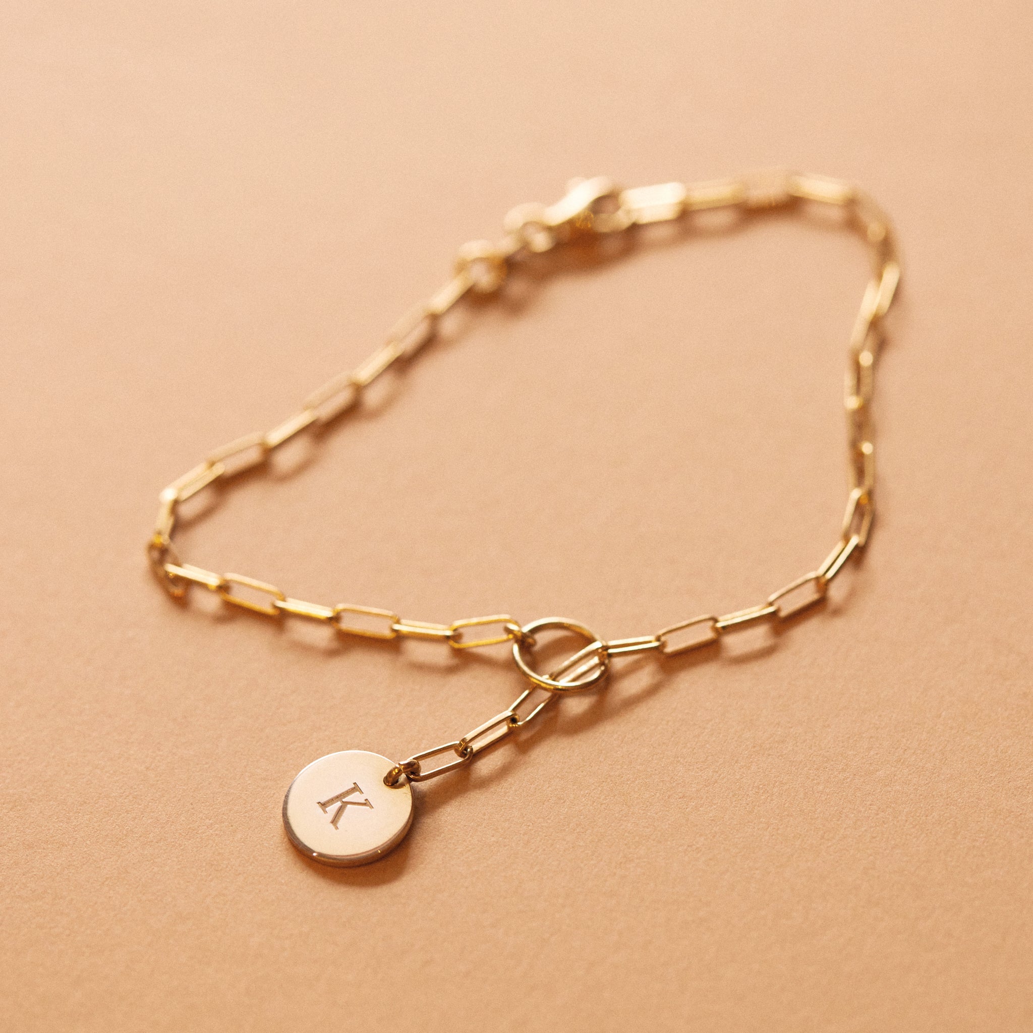 Sun & Moon Paperclip Lariat Bracelet