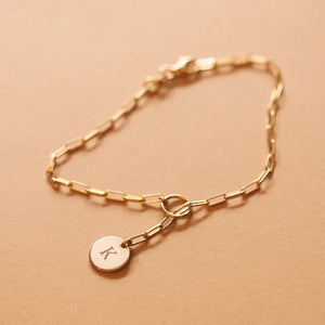Sun & Moon Paperclip Lariat Bracelet