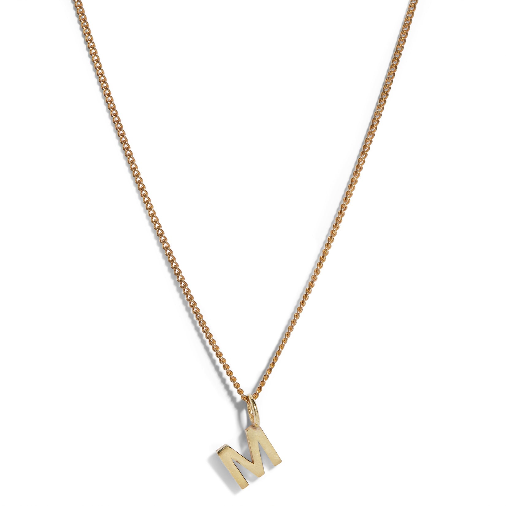 9ct Gold Single Initial Necklace