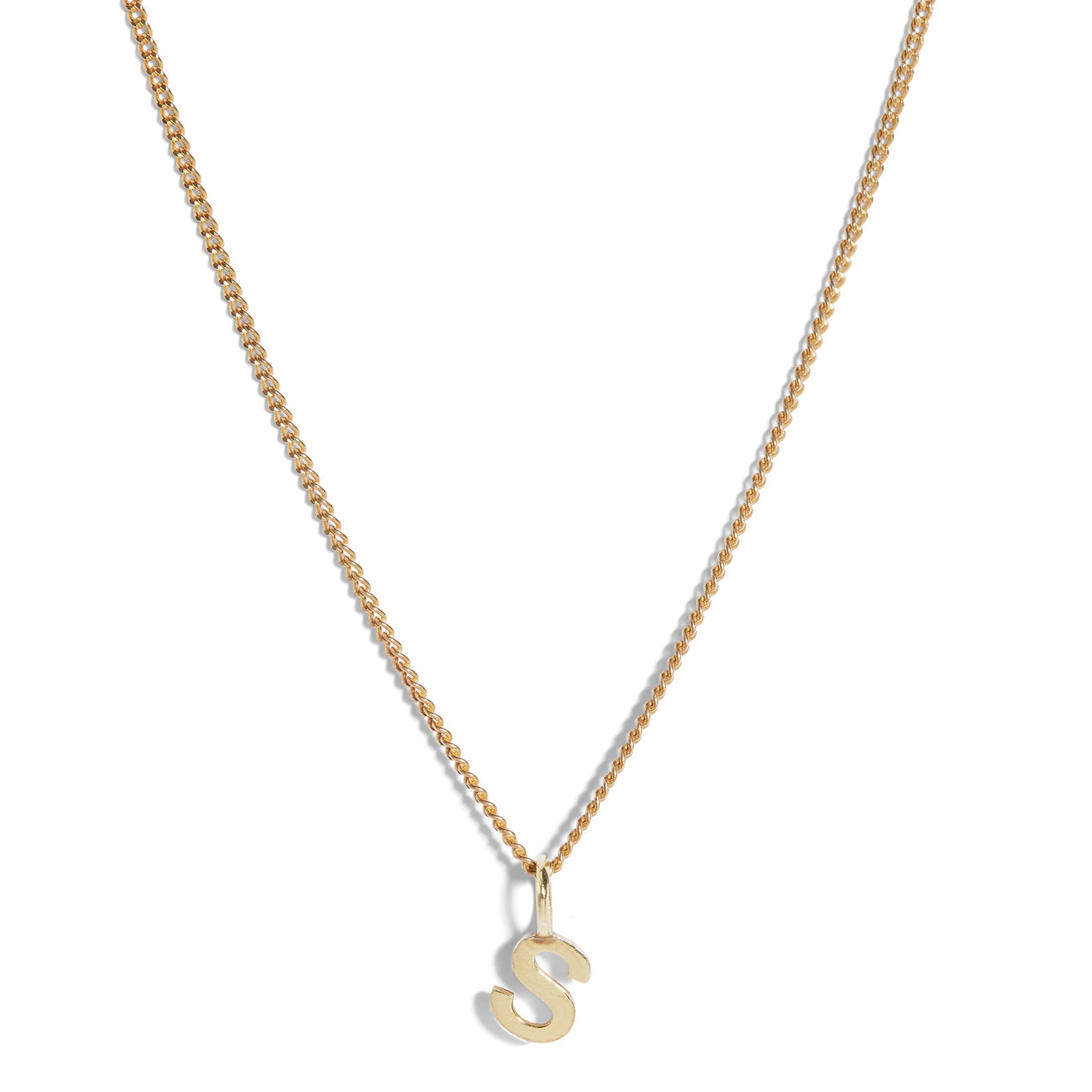 9ct Gold Single Initial Necklace