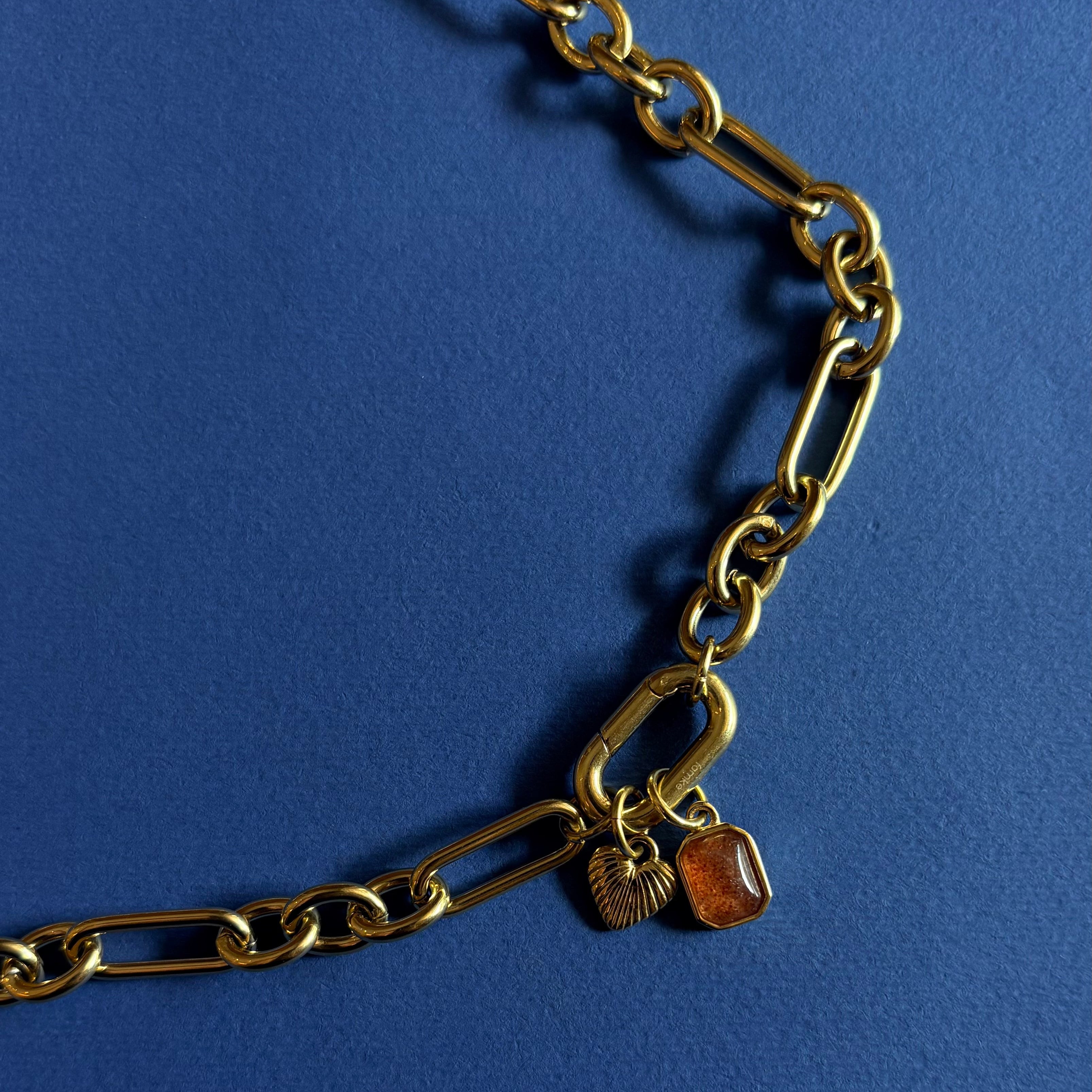 Ice Quartz Bezel set charm