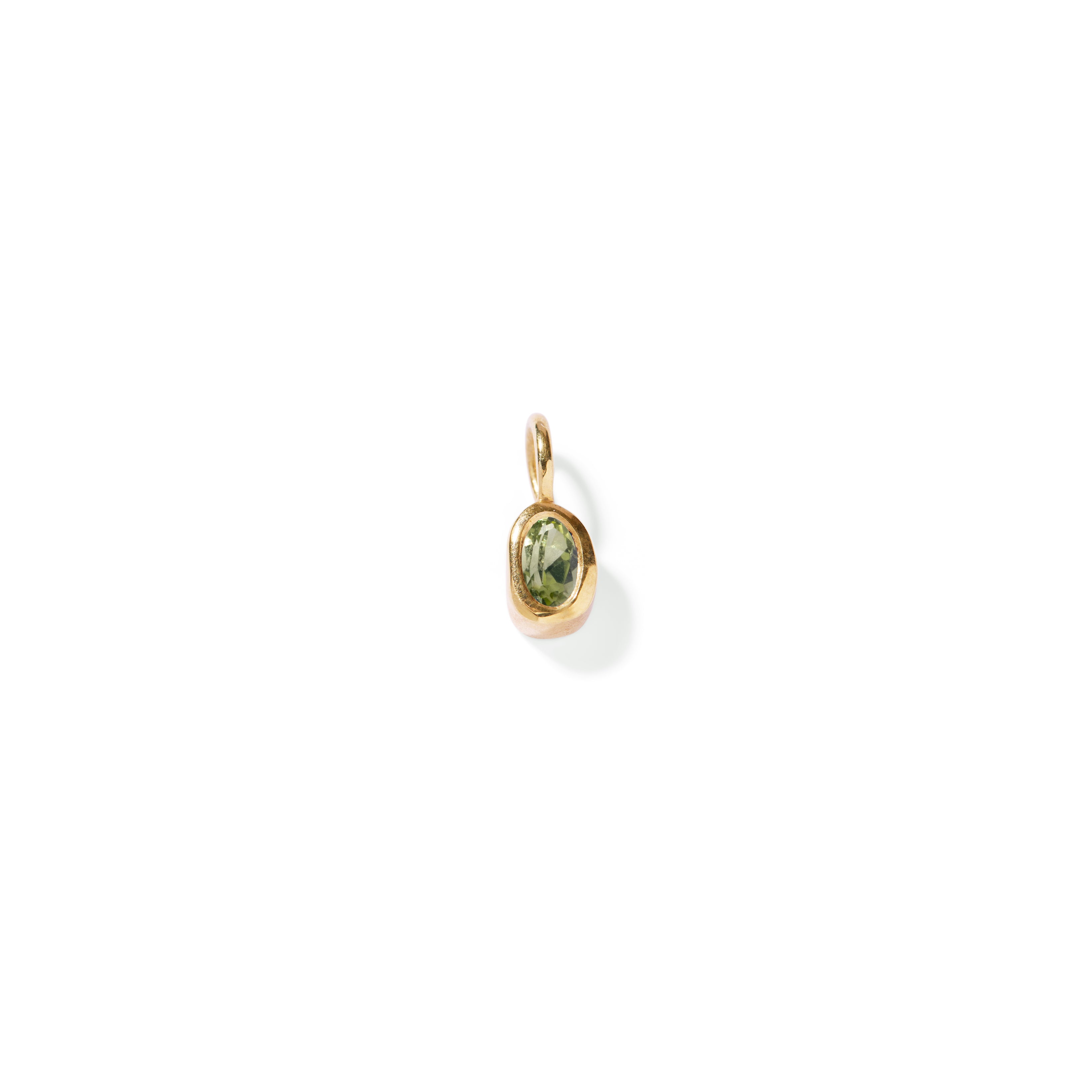 Organic Oval Birthstone Charm