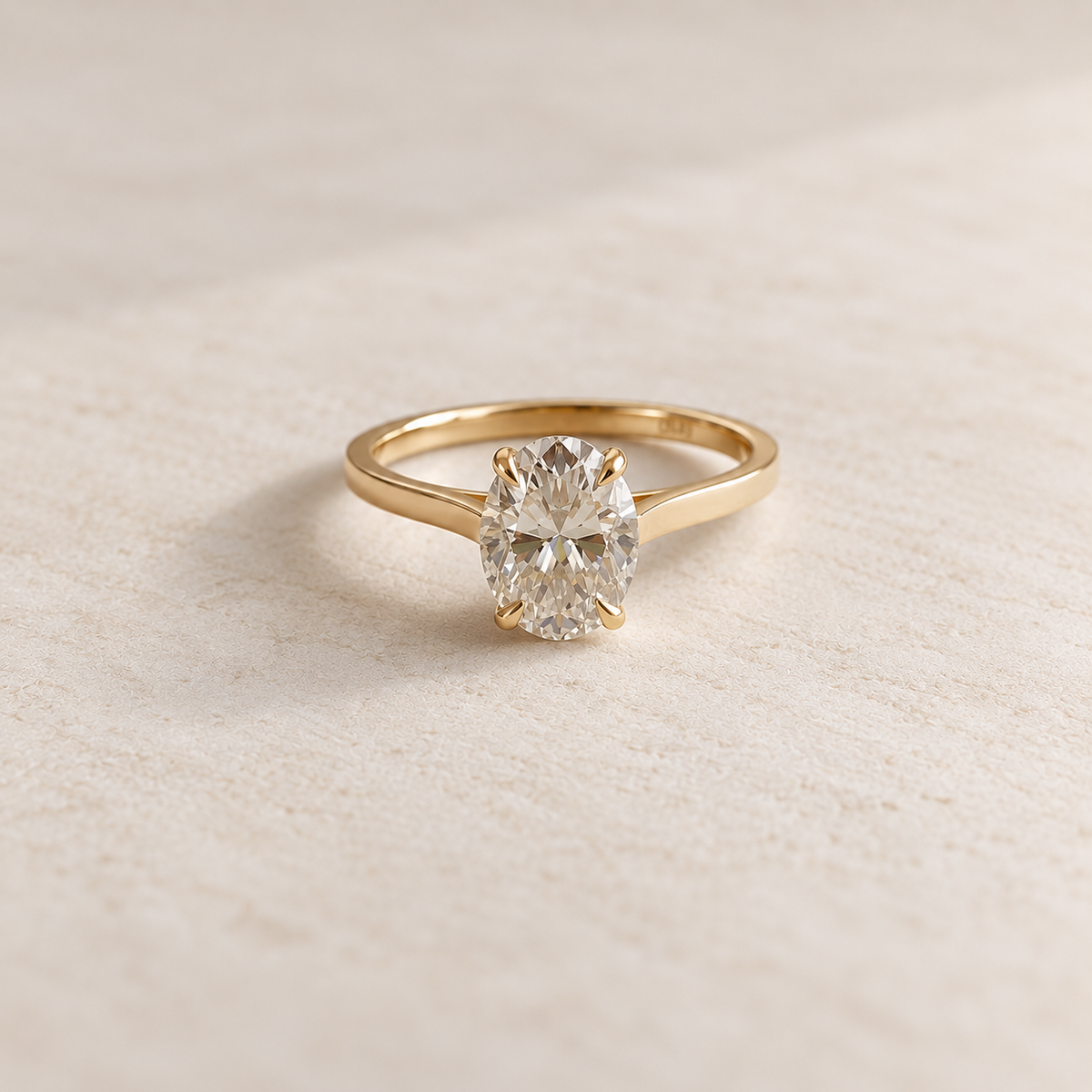 Oval Solitaire Ring