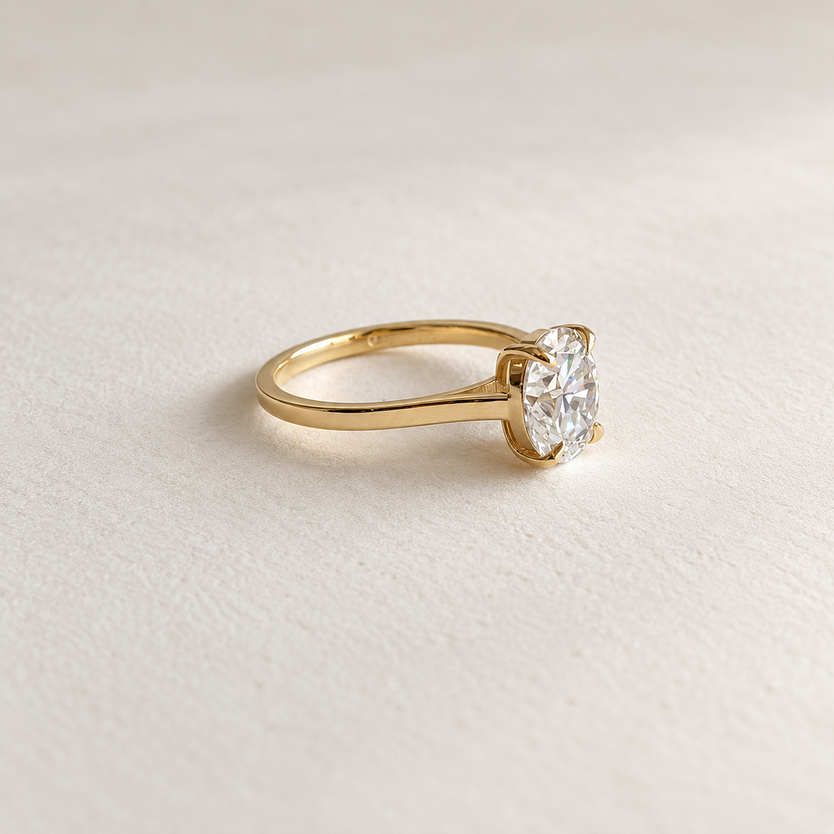 Oval Solitaire Ring