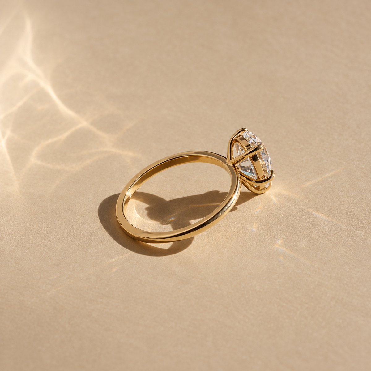 9ct Gold Pear Solitaire Ring