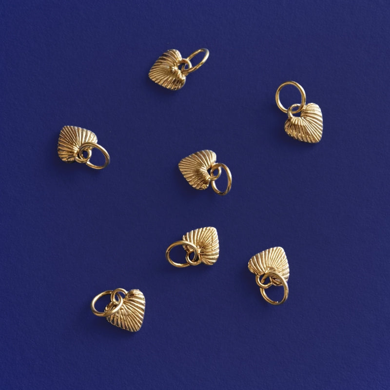 Scalloped Heart charm