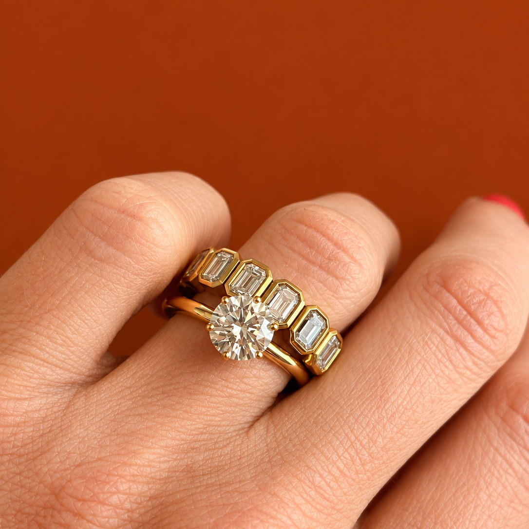 Six Claw Round Brilliant Solitaire Ring