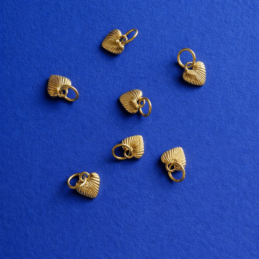 Scalloped Heart charm