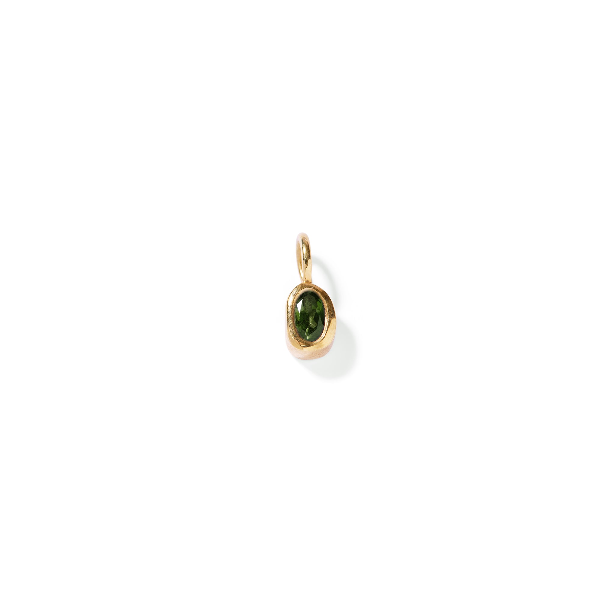 Organic Oval Birthstone Charm
