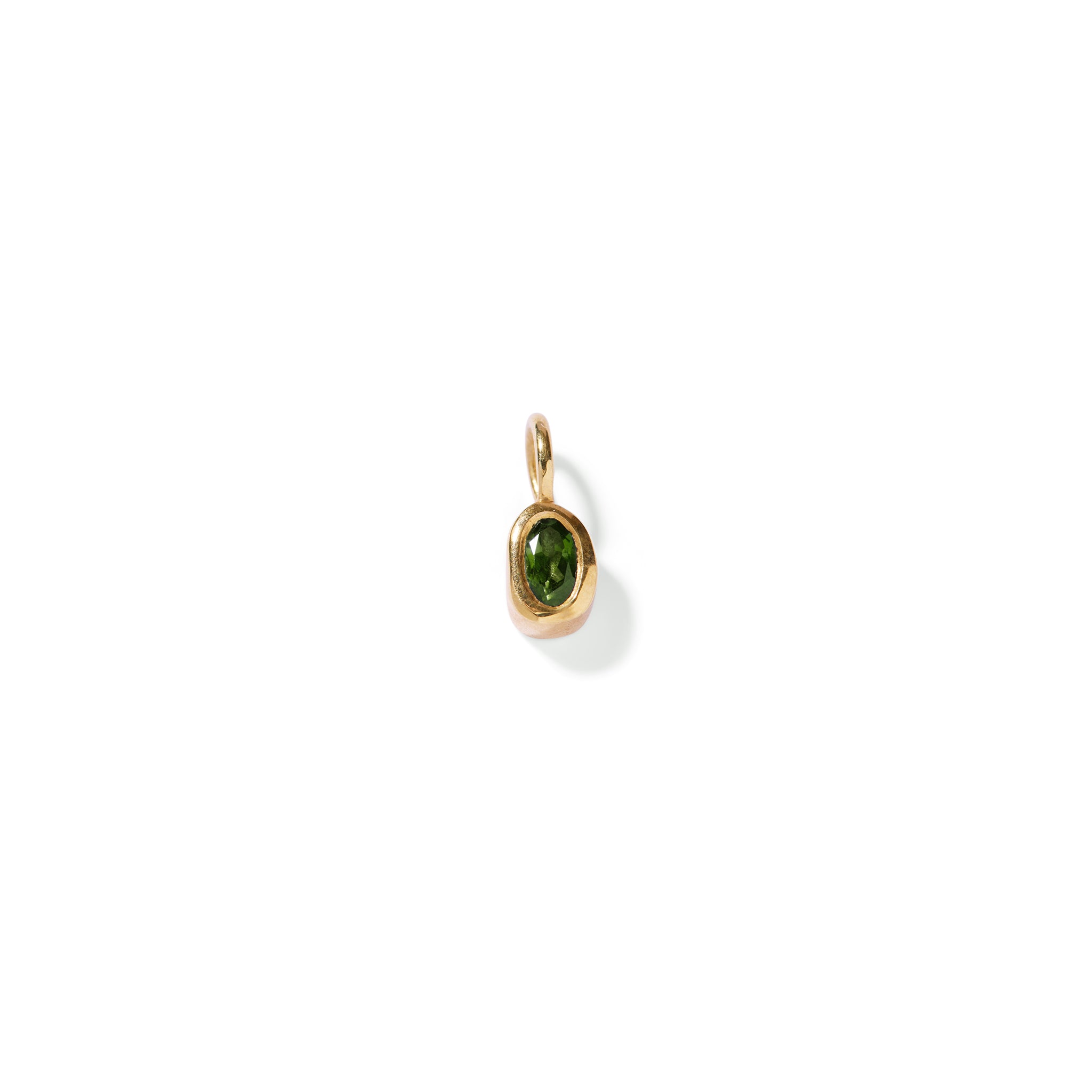 Organic Oval Birthstone Charm