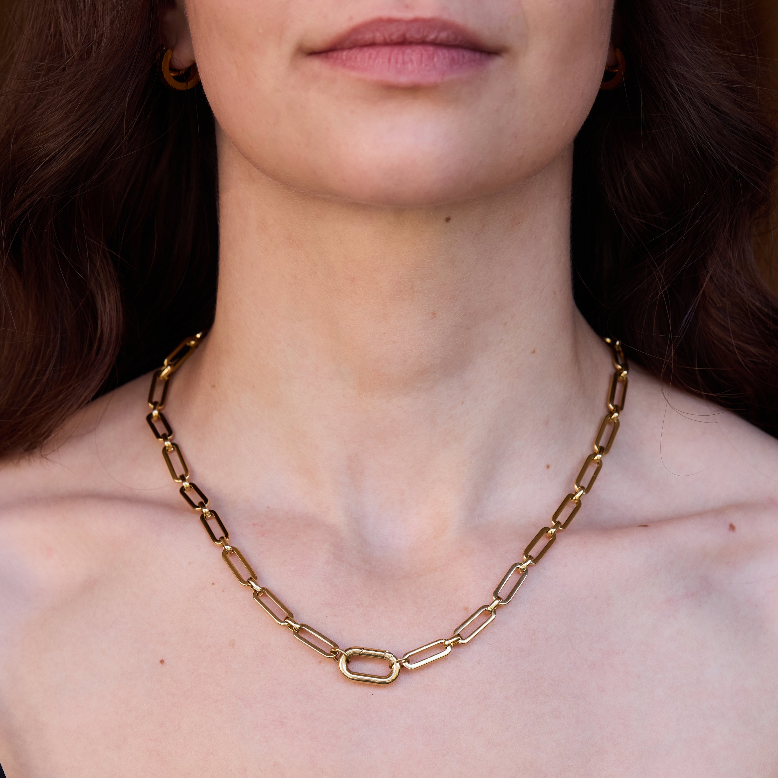 Duo Paperclip necklace