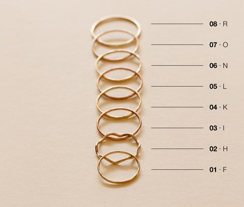 9ct Gold Dainty Stack Ring - Main Image