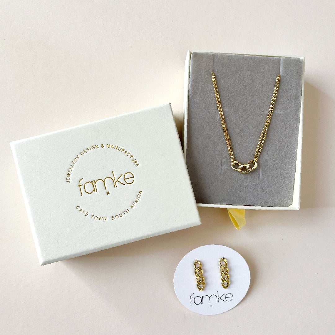 Bold Chain Set (Earrings & Necklace)
