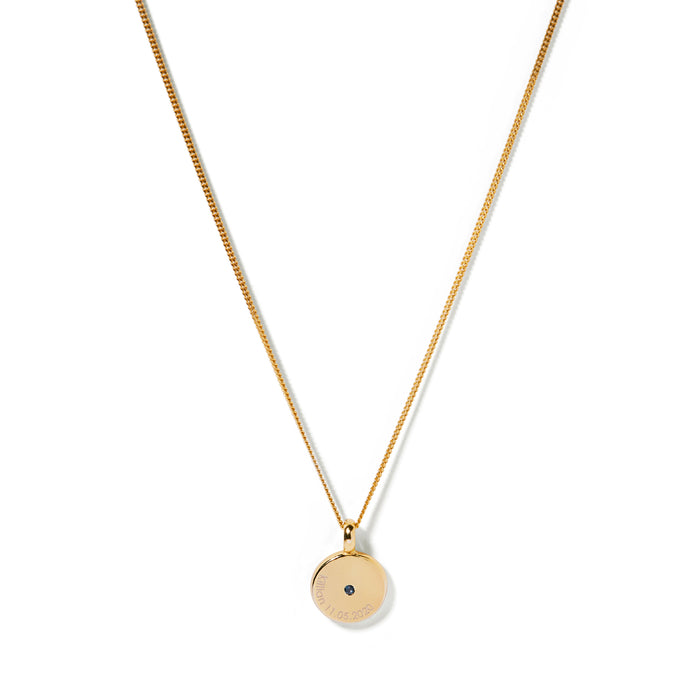 moments necklace - yellow gold vermeil