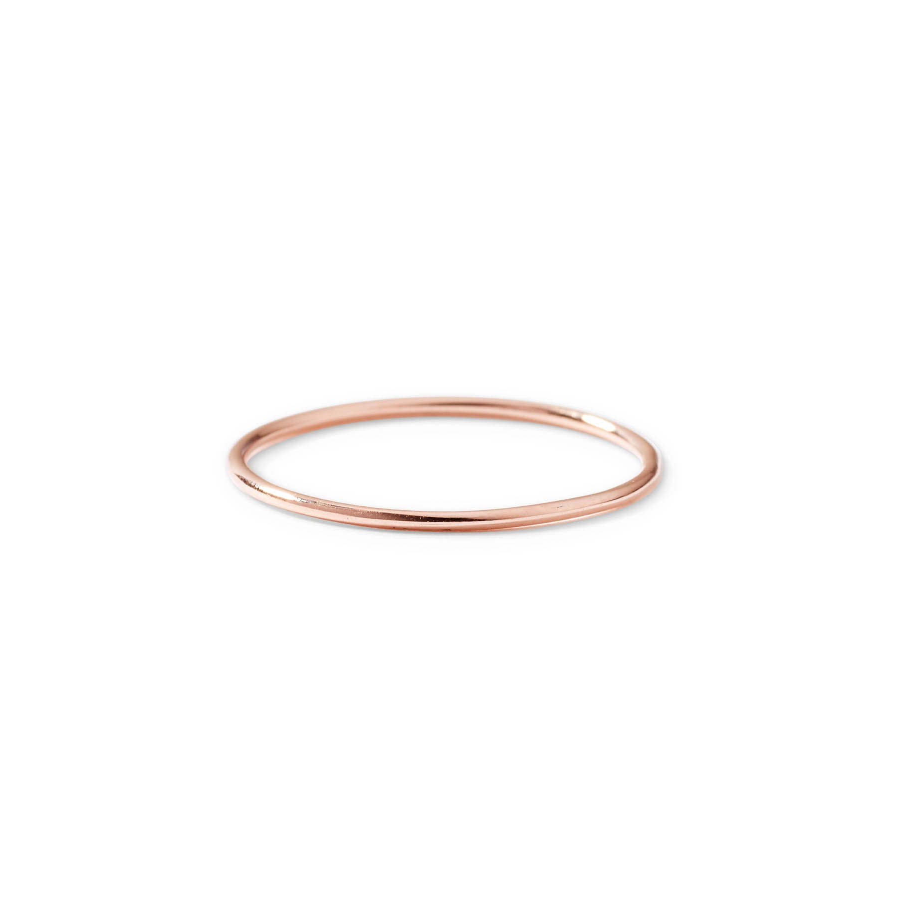 9ct rose gold dainty stack ring