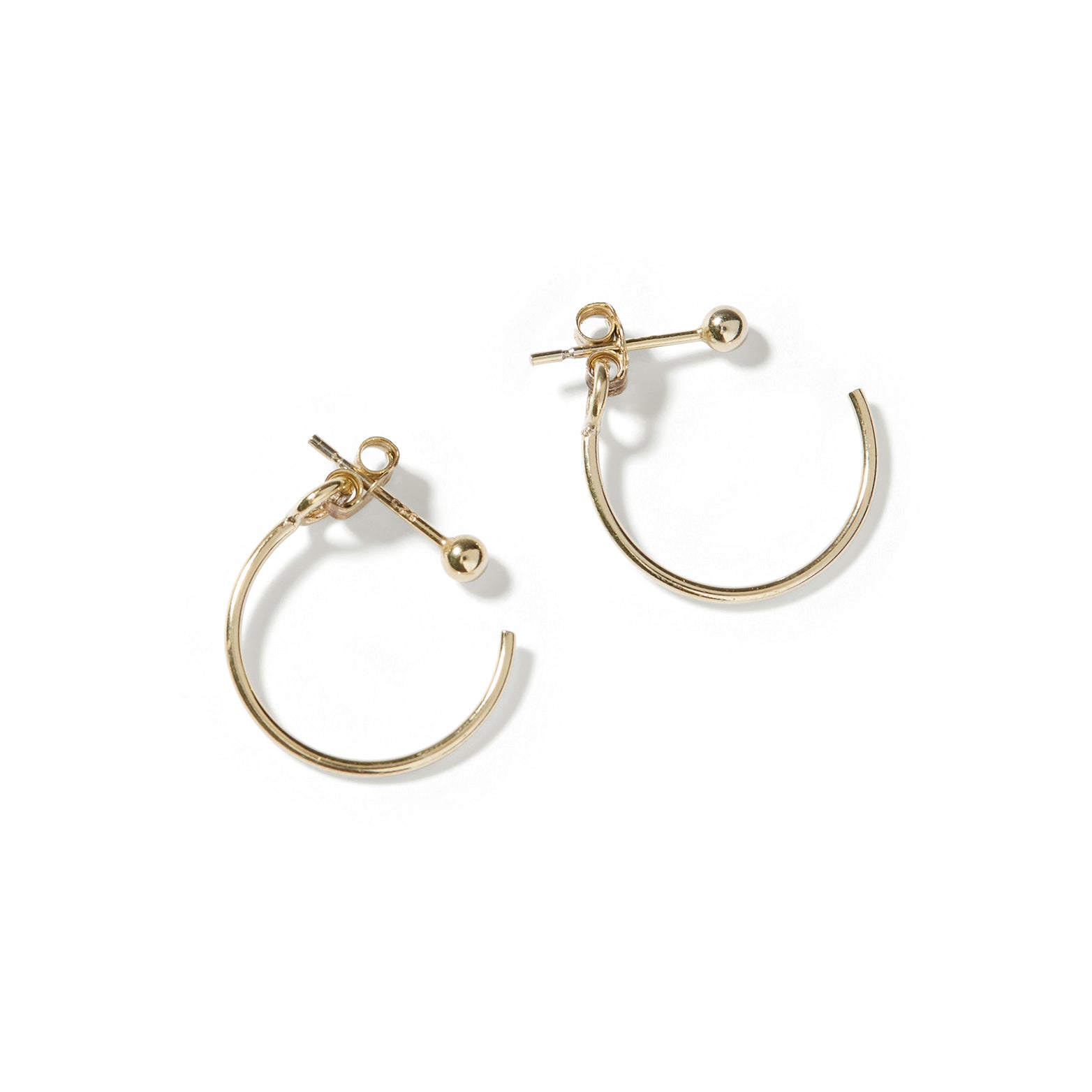 Backward Hoop Earrings