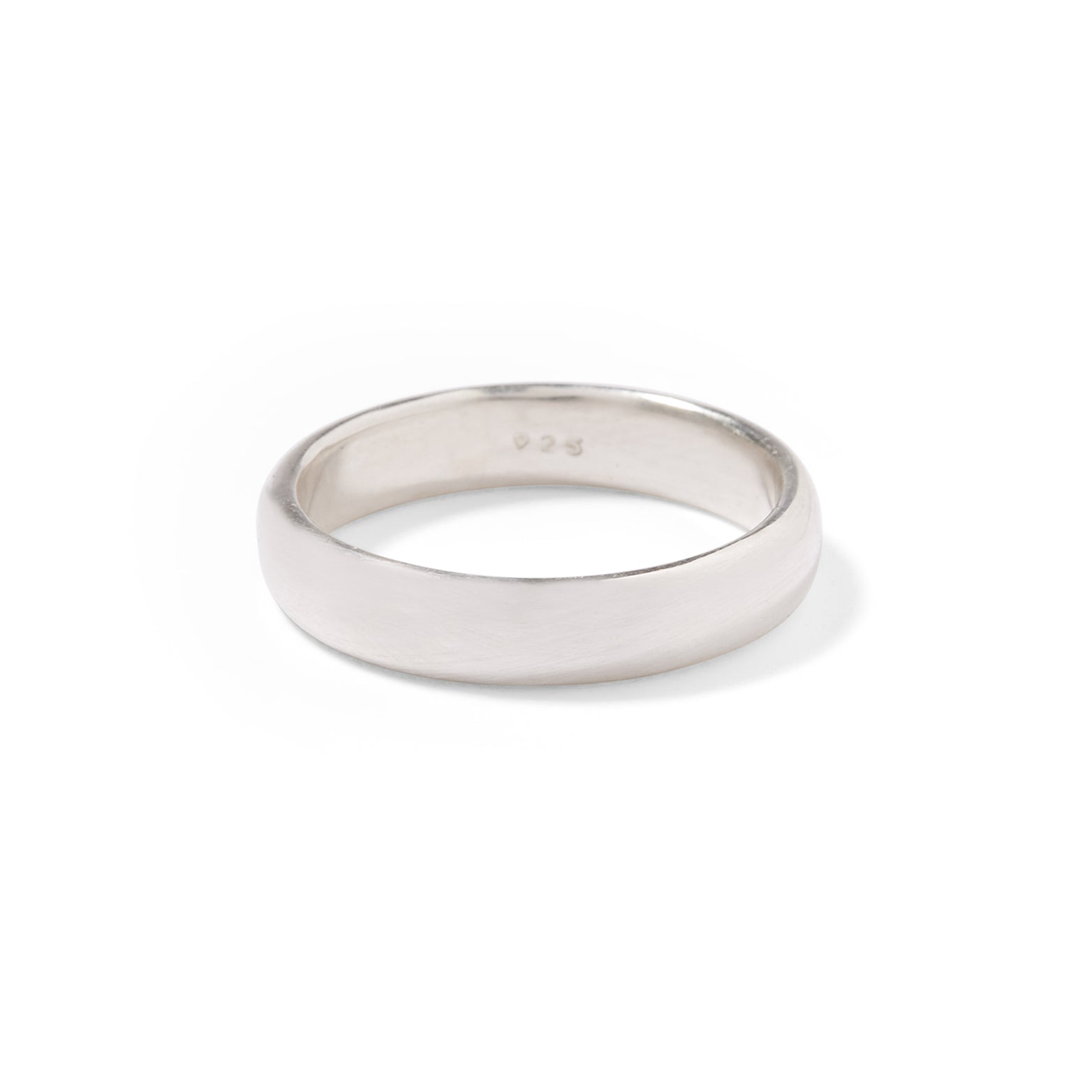 Sterling silver 4.5mm gents half round band