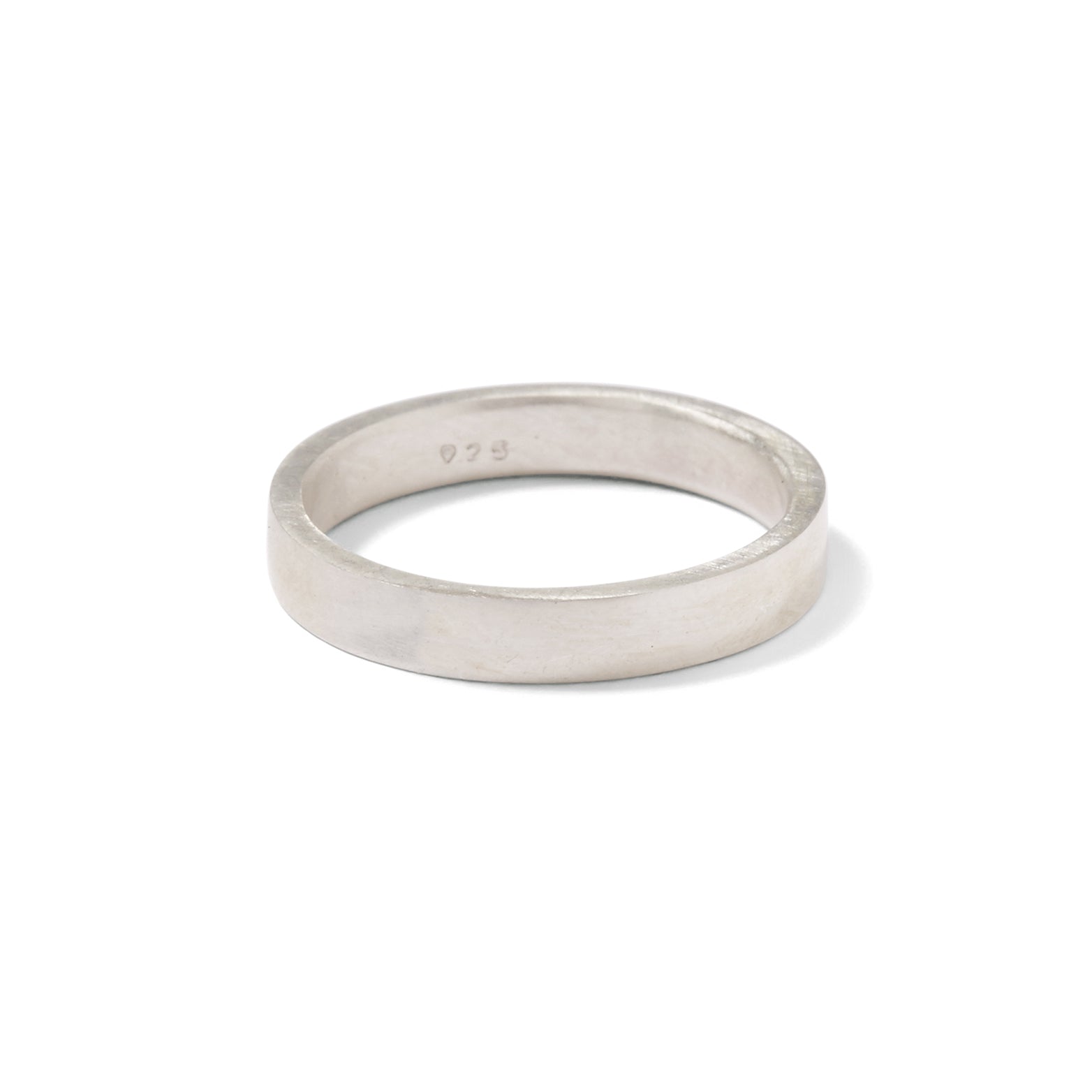 Sterling Silver 3.5mm gents flat band