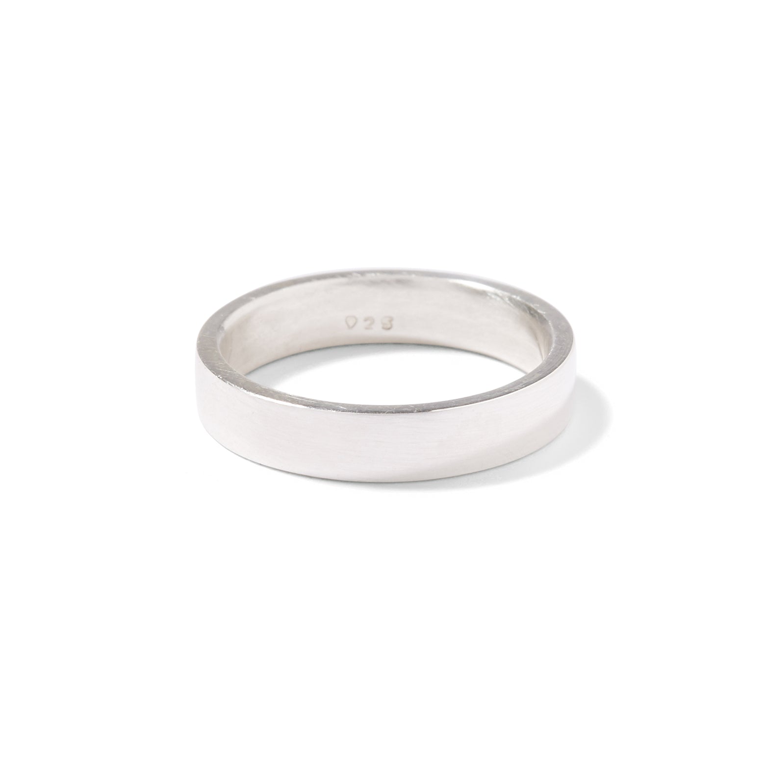 Sterling silver 4.5mm gents flat band