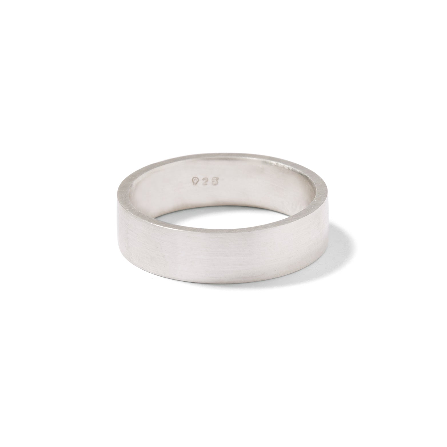 Sterling silver 6mm gents flat band