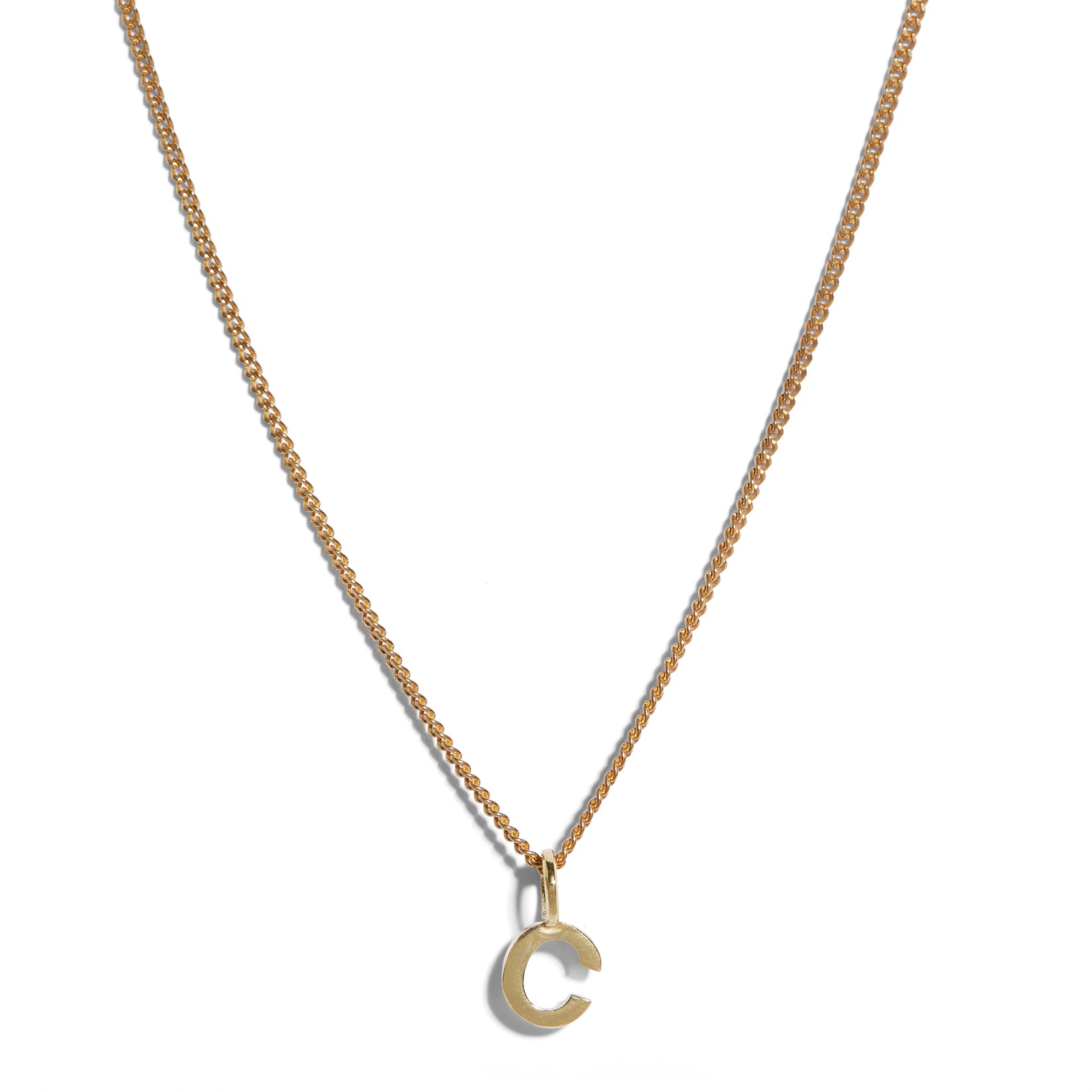 Tiny Initial Necklace 45cm