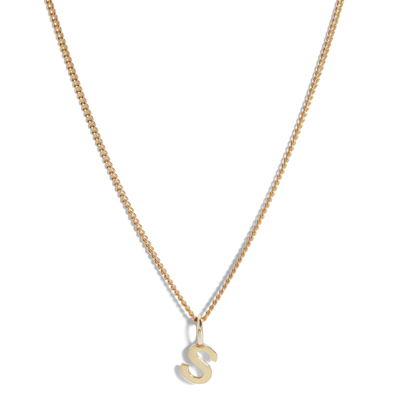 Tiny Initial Necklace 45cm