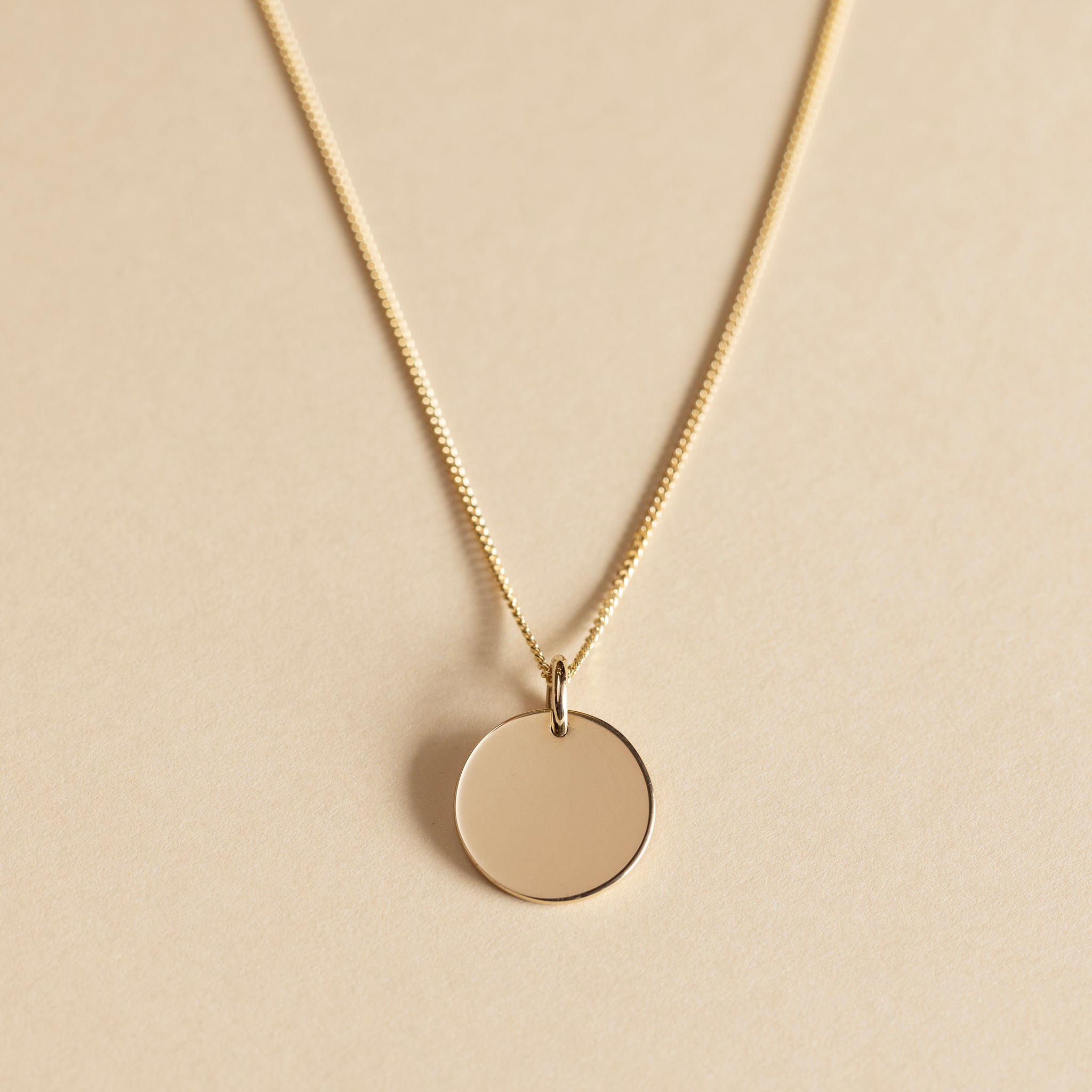 9ct Solid Yellow Gold Medallion Pendant