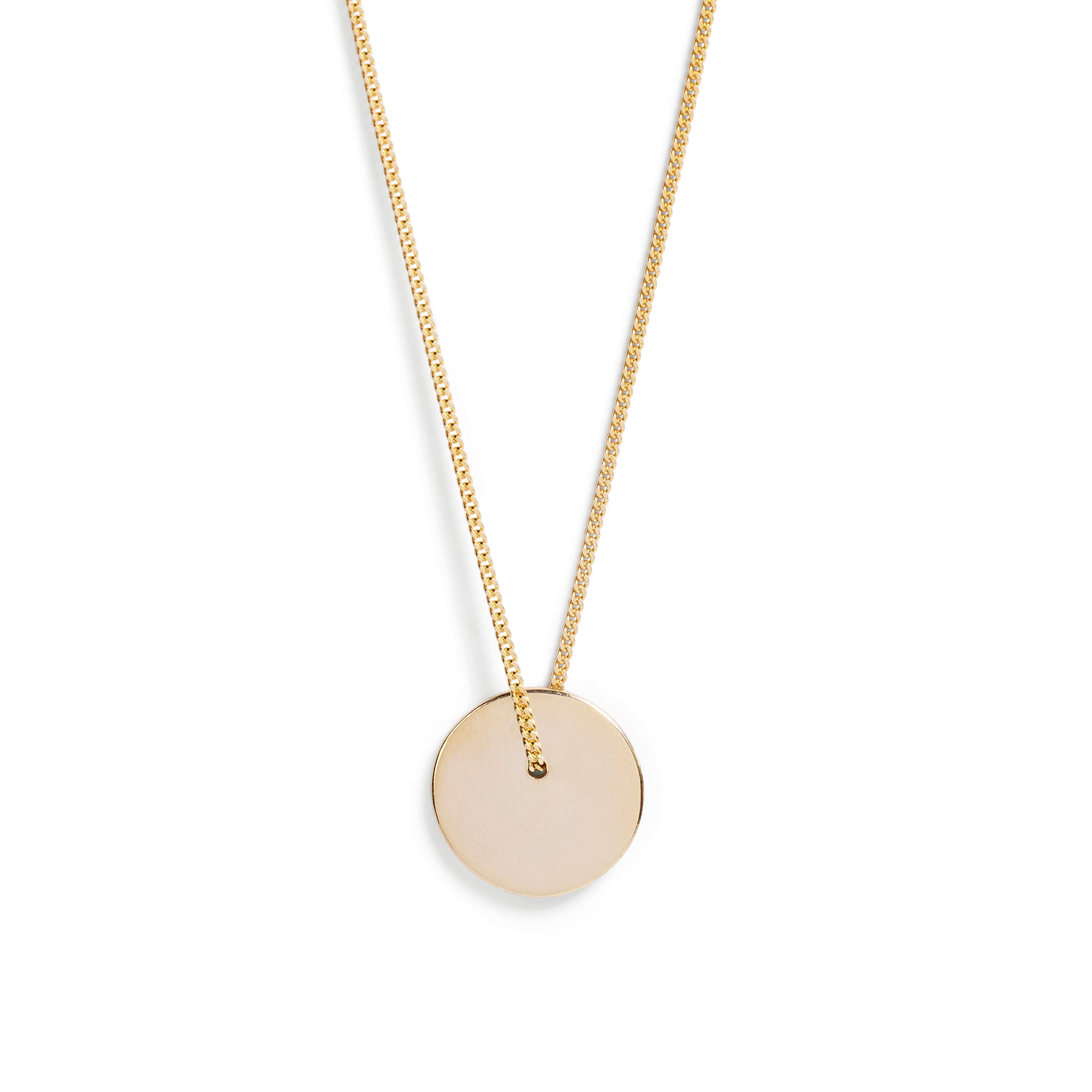 Solid Disc Necklace | famke