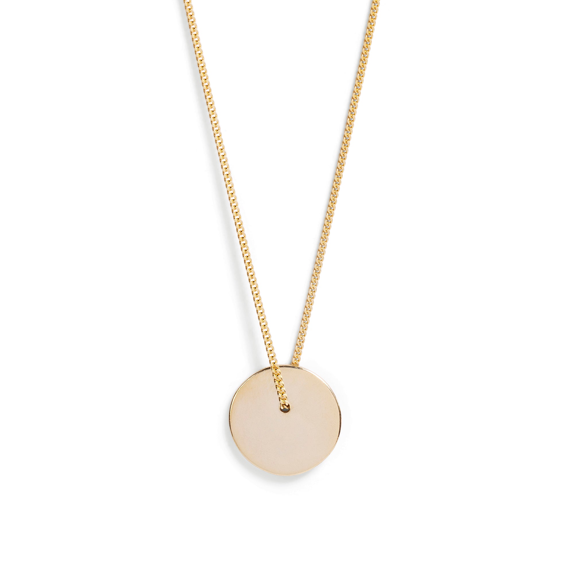 Solid Disc Necklace