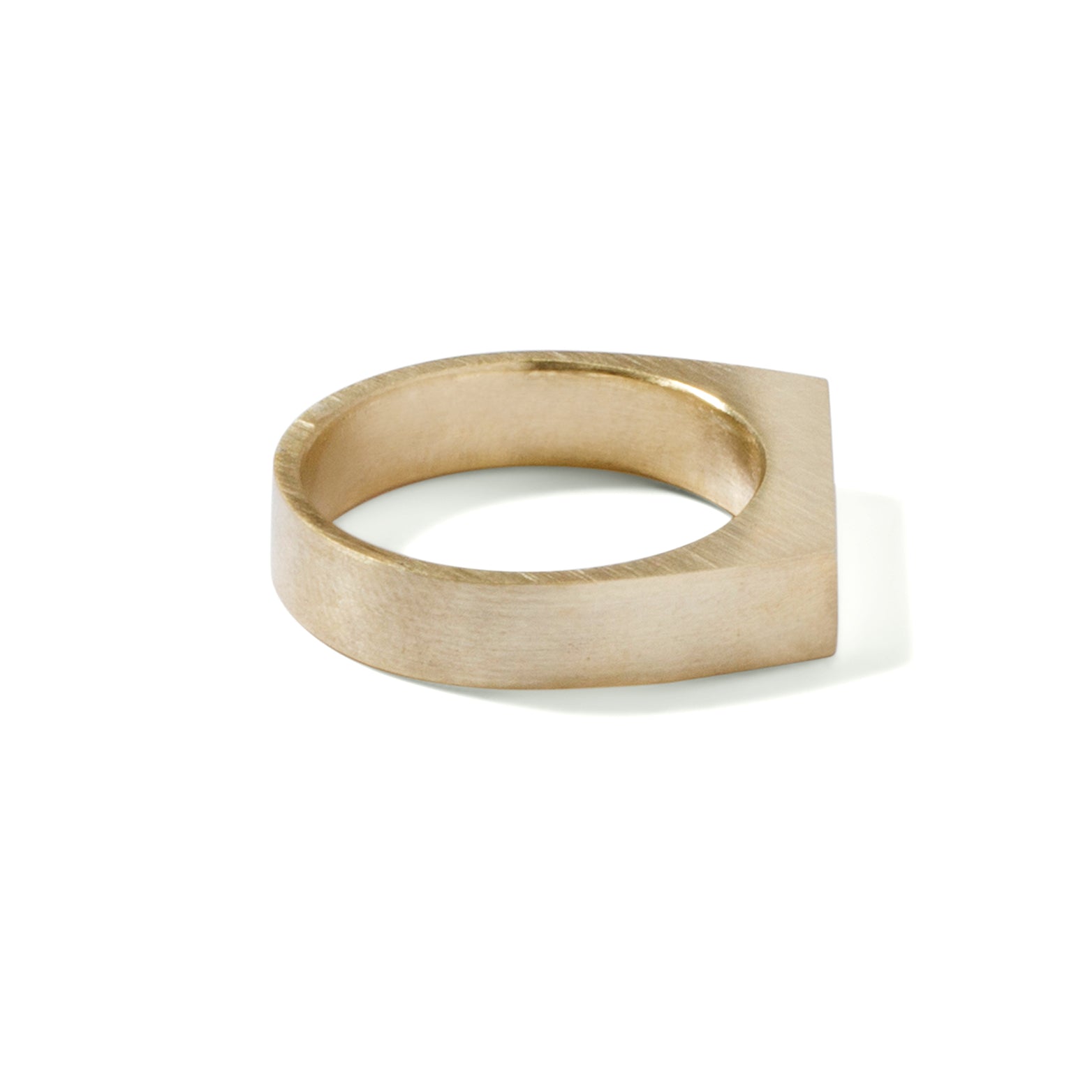 9ct Yellow Gold Narrow Rectangular Signet