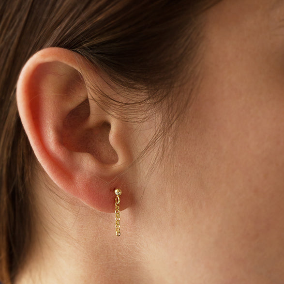 Charm Studs - Chain