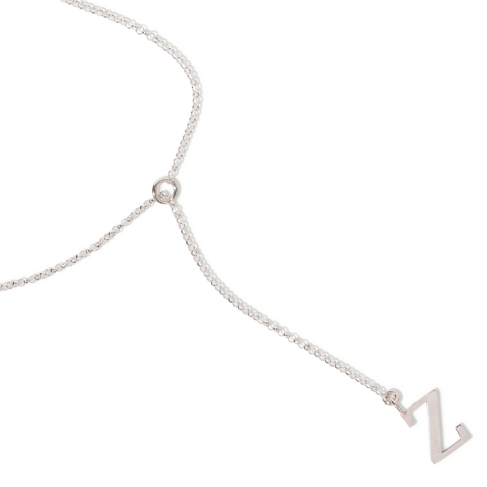 Initial Lariat Necklace