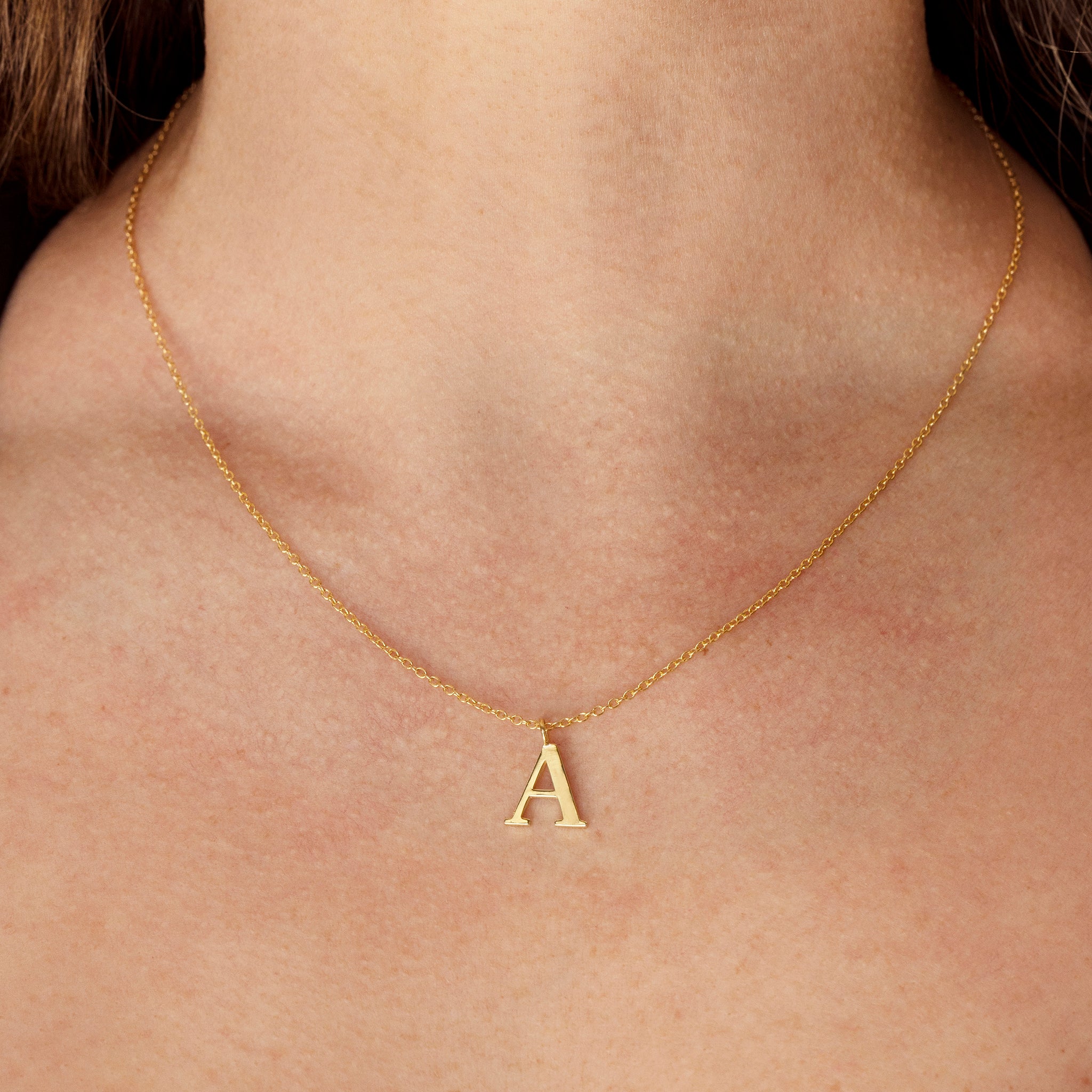 Large Initial Necklace