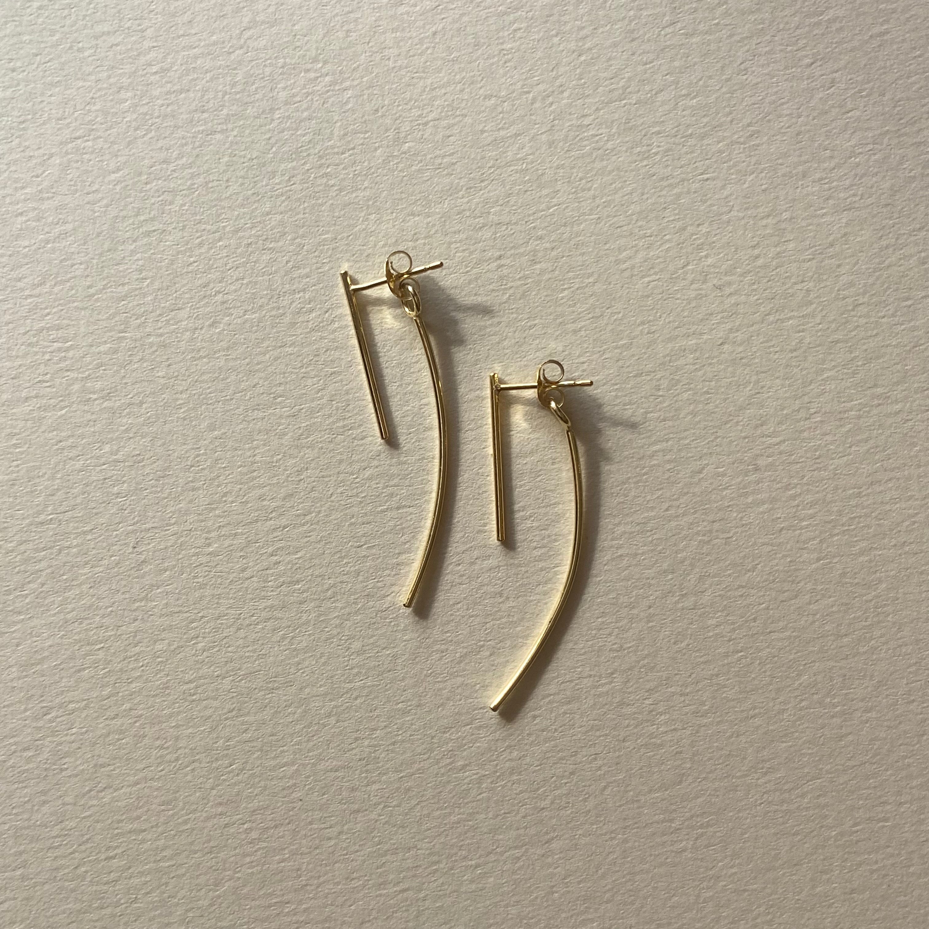 Dainty Dangled Fish Hoops